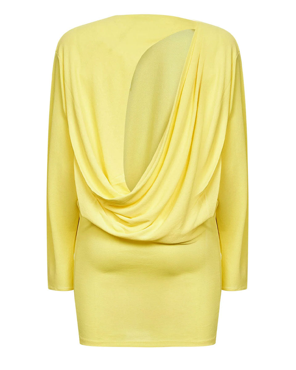 Sleeveless draped mini dress
