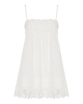 Embroidered cotton poplin mini dress
