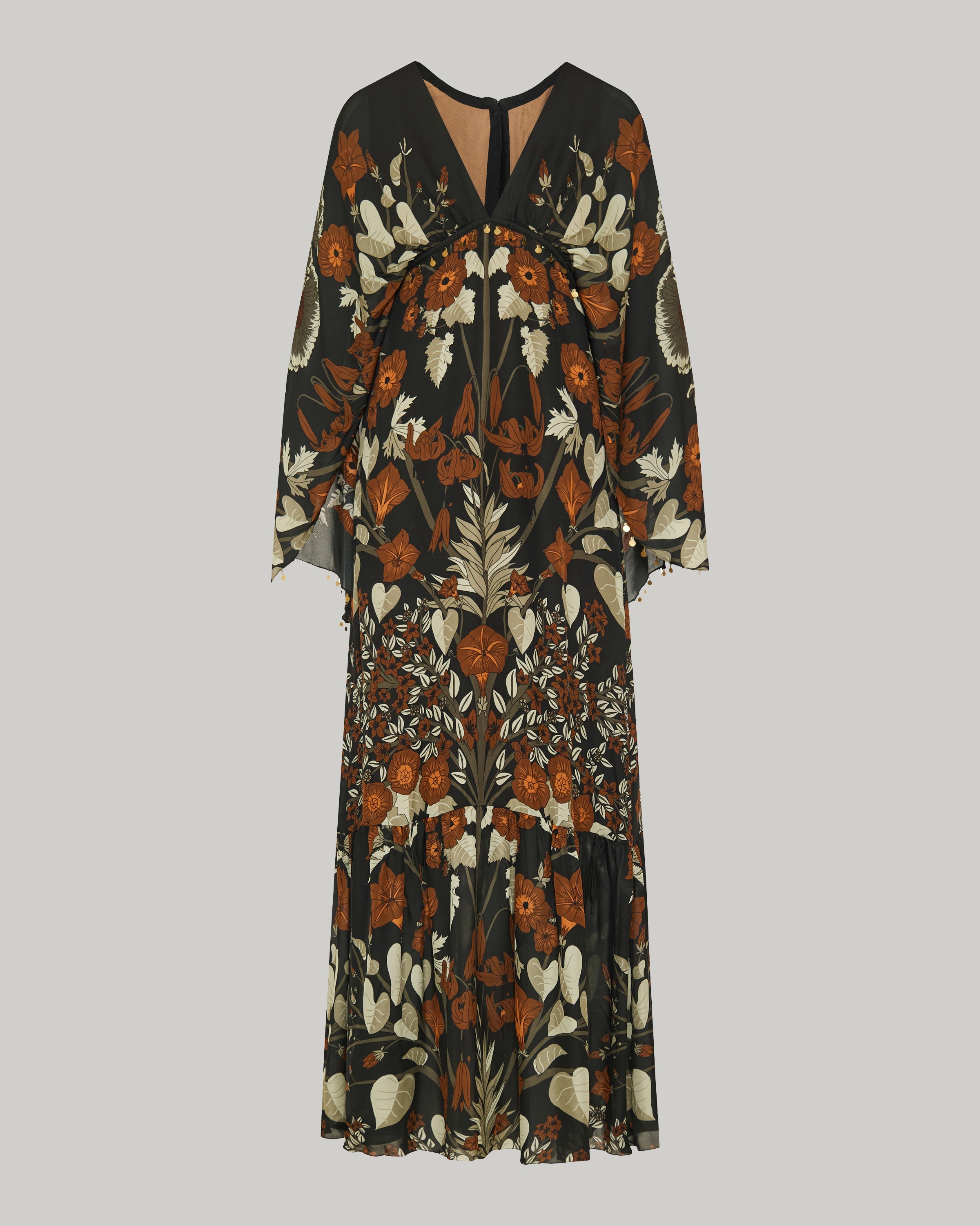 Johanna Ortiz Wildflower rites silk georgette maxi dress