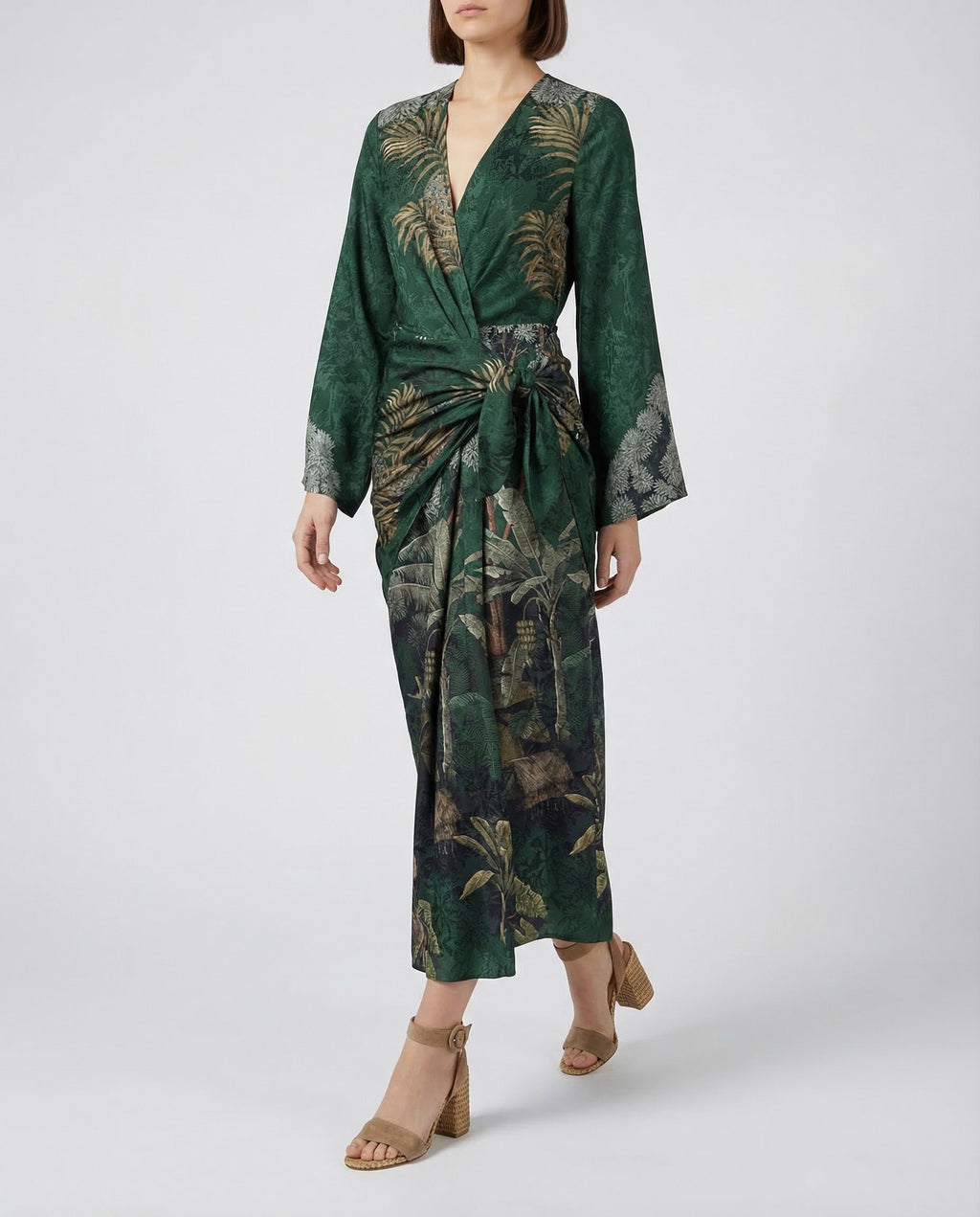 Johanna Ortiz New Ollantay jacquard satin midi dress