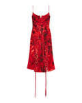 Mcqueen Lace-up ruched midi dress