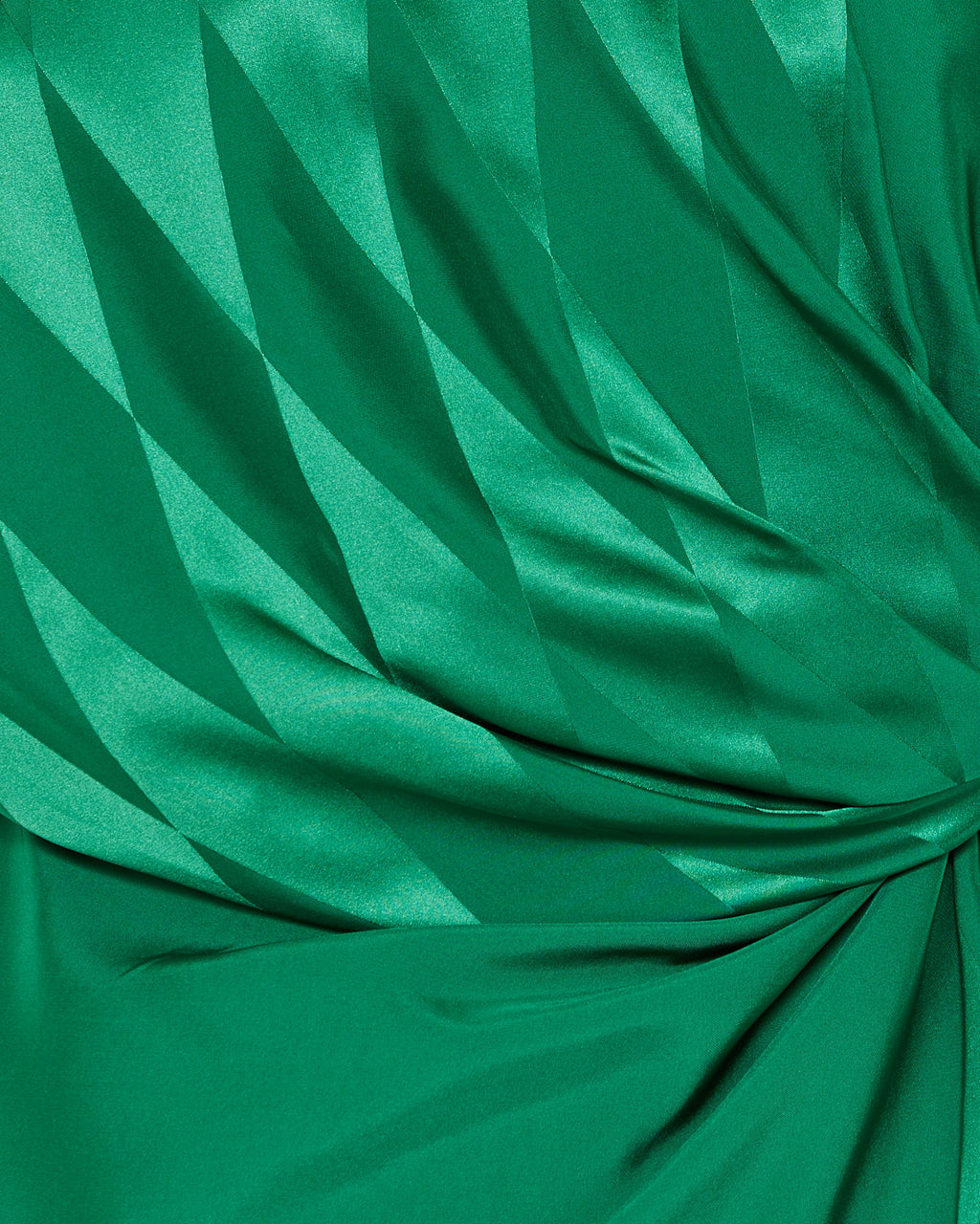 Jacquard silk draped midi dress