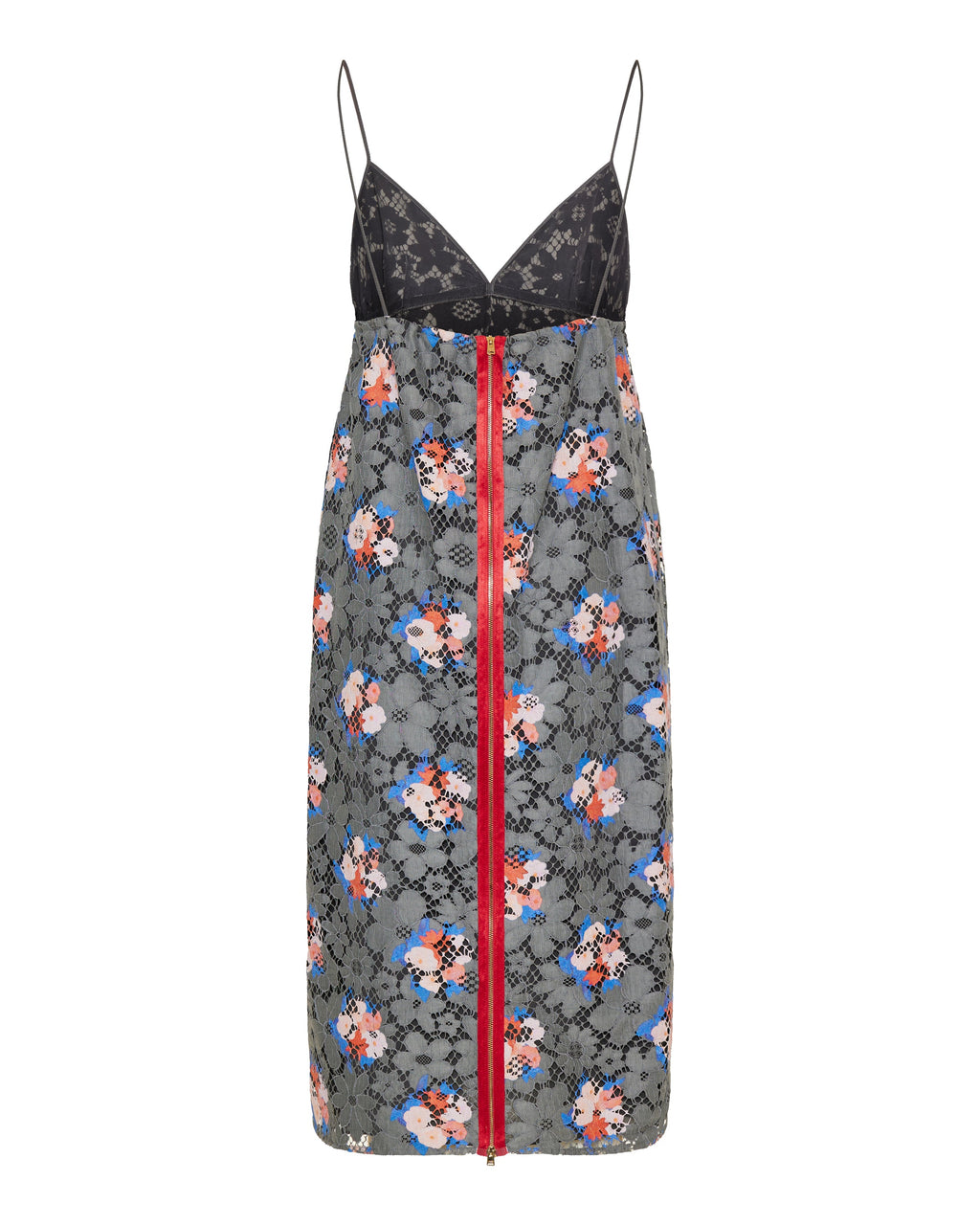 Lace printed midi dress