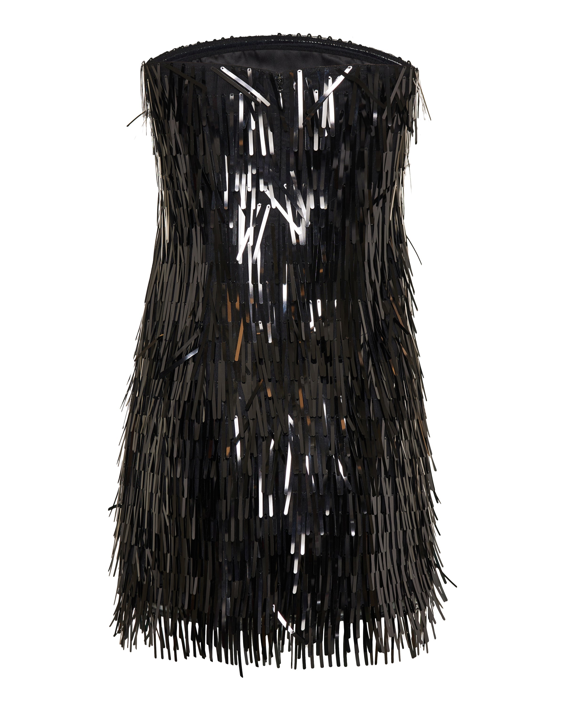 Hervé Léger Keira sequin fringe mini dress