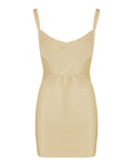 Hervé Léger Icon Metallic Bandage bustier mini dress