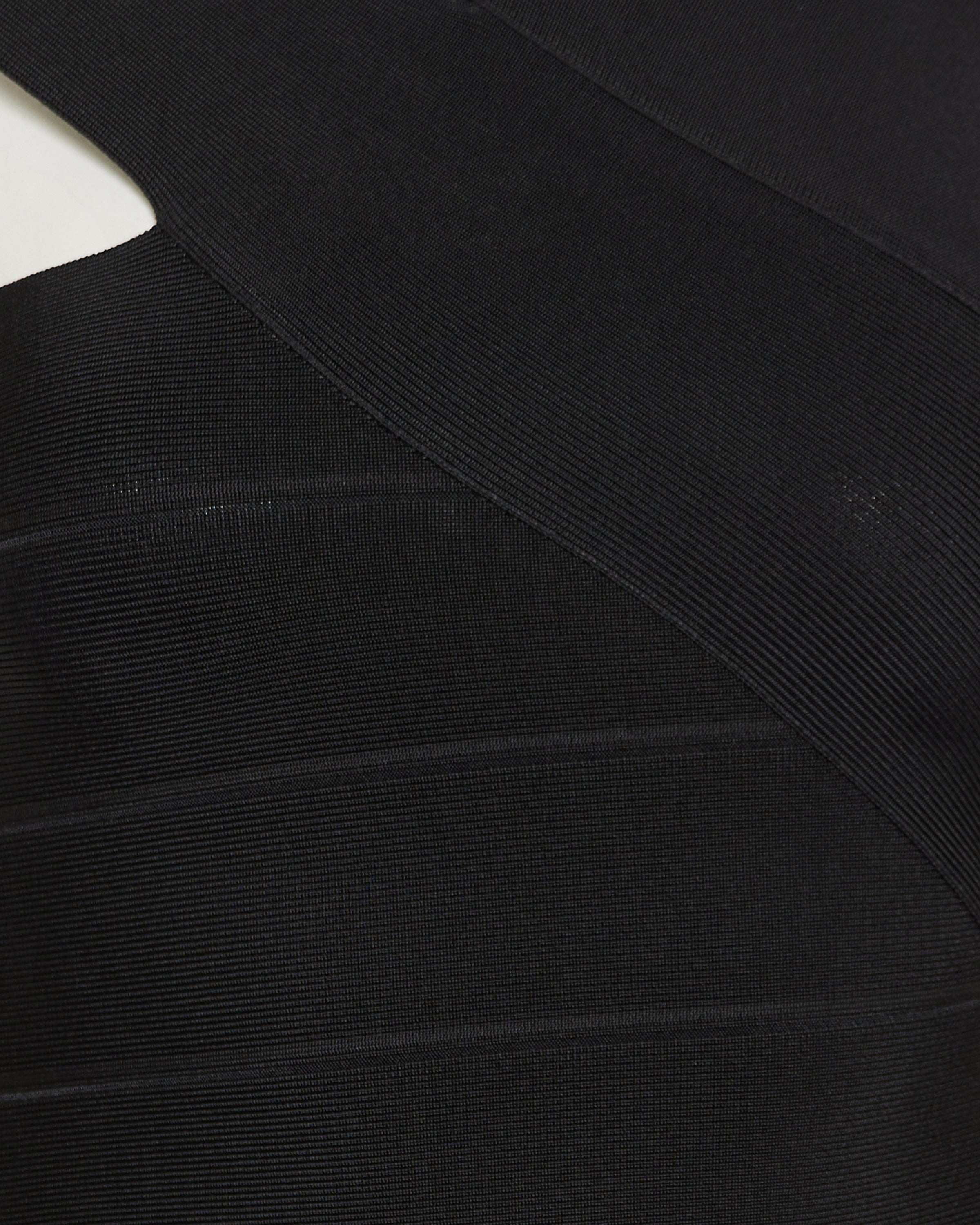 Hervé Léger Icon One-Shoulder mini dress