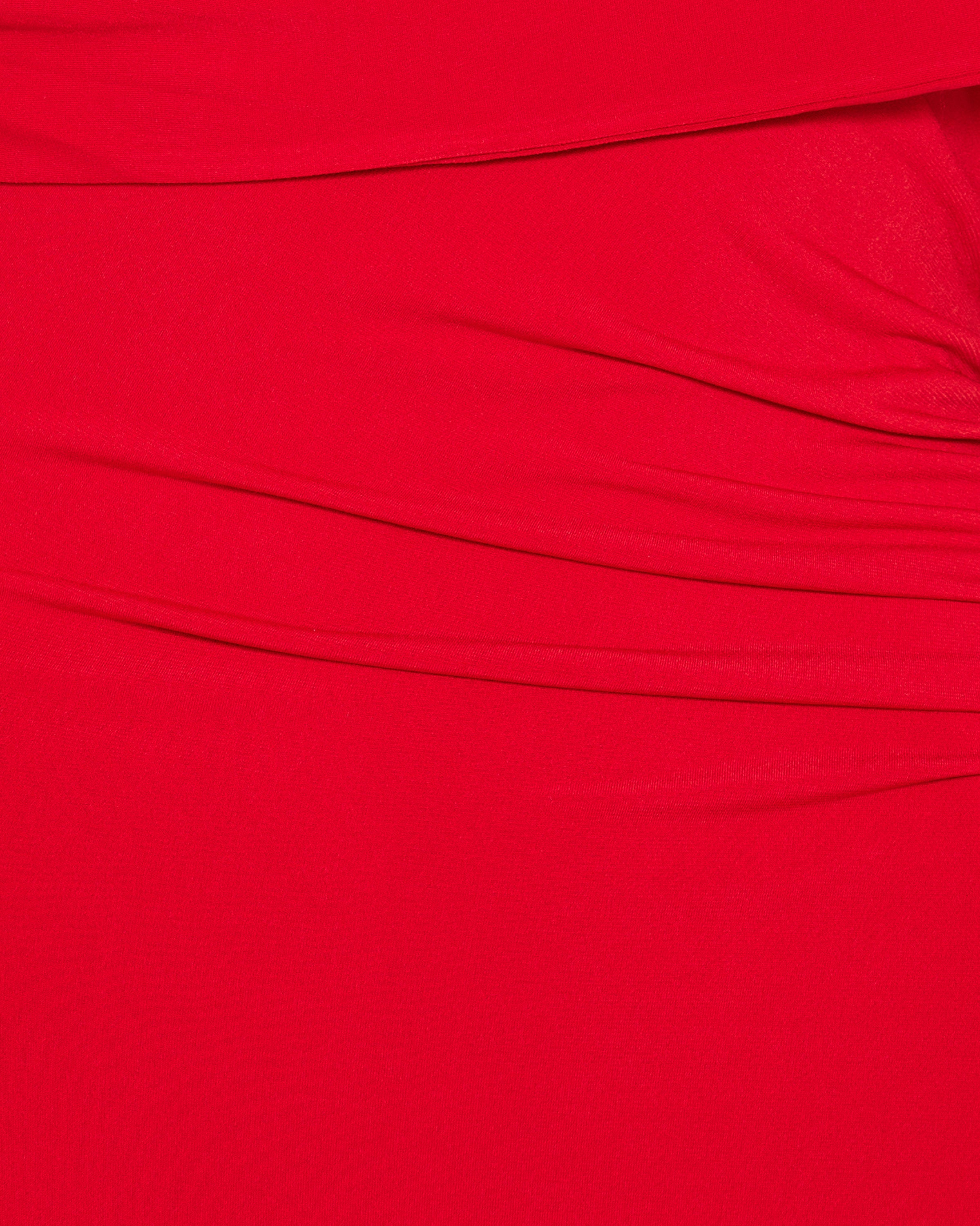 Hervé Léger Olivia asymmetrical jersey gown with crystal trim