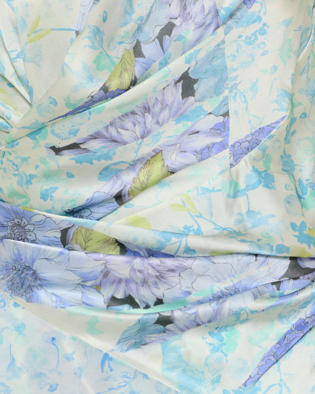 Floral drape wrap dress