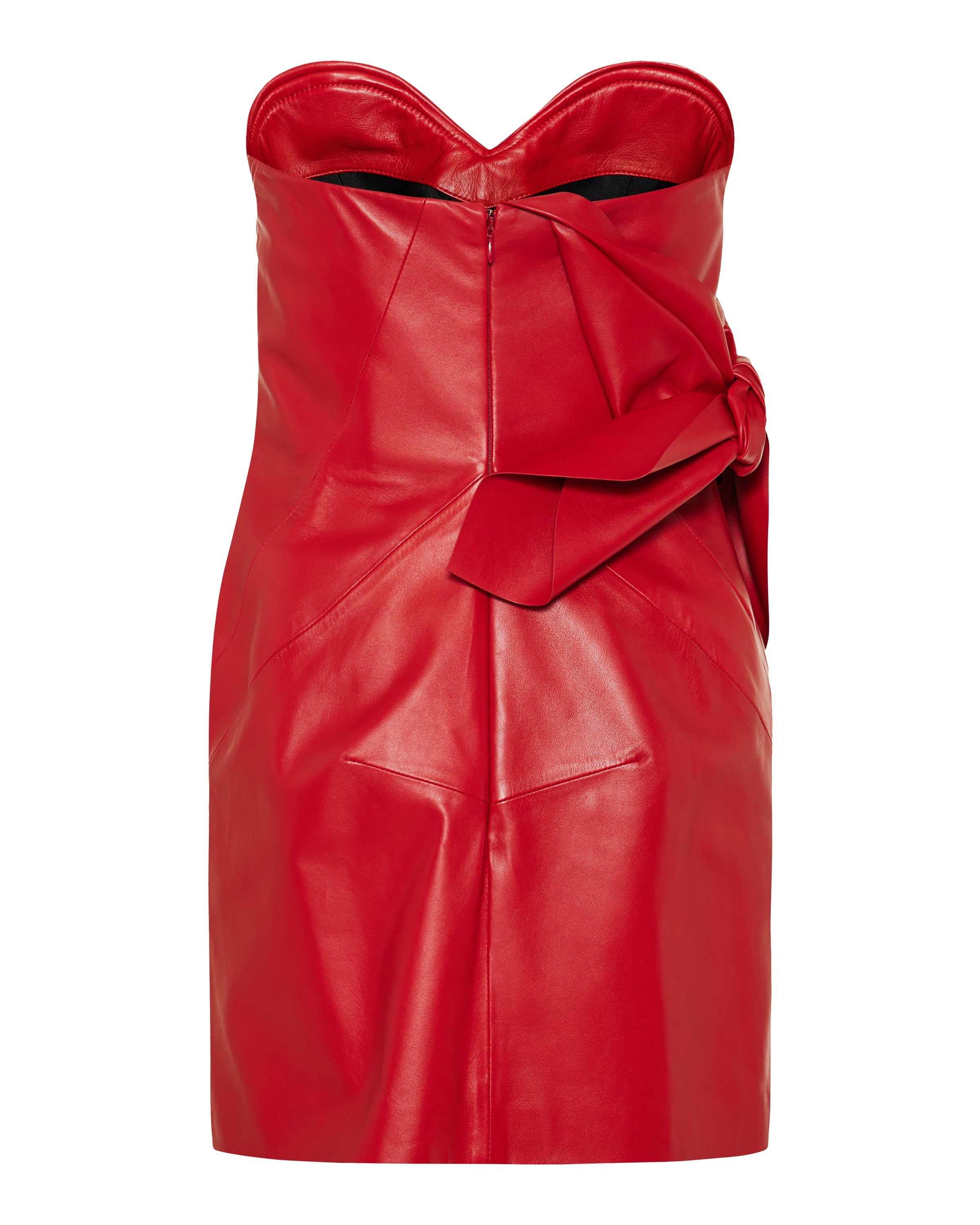 Bow bustier mini dress