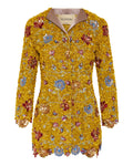 Embroidered sequin mini dress