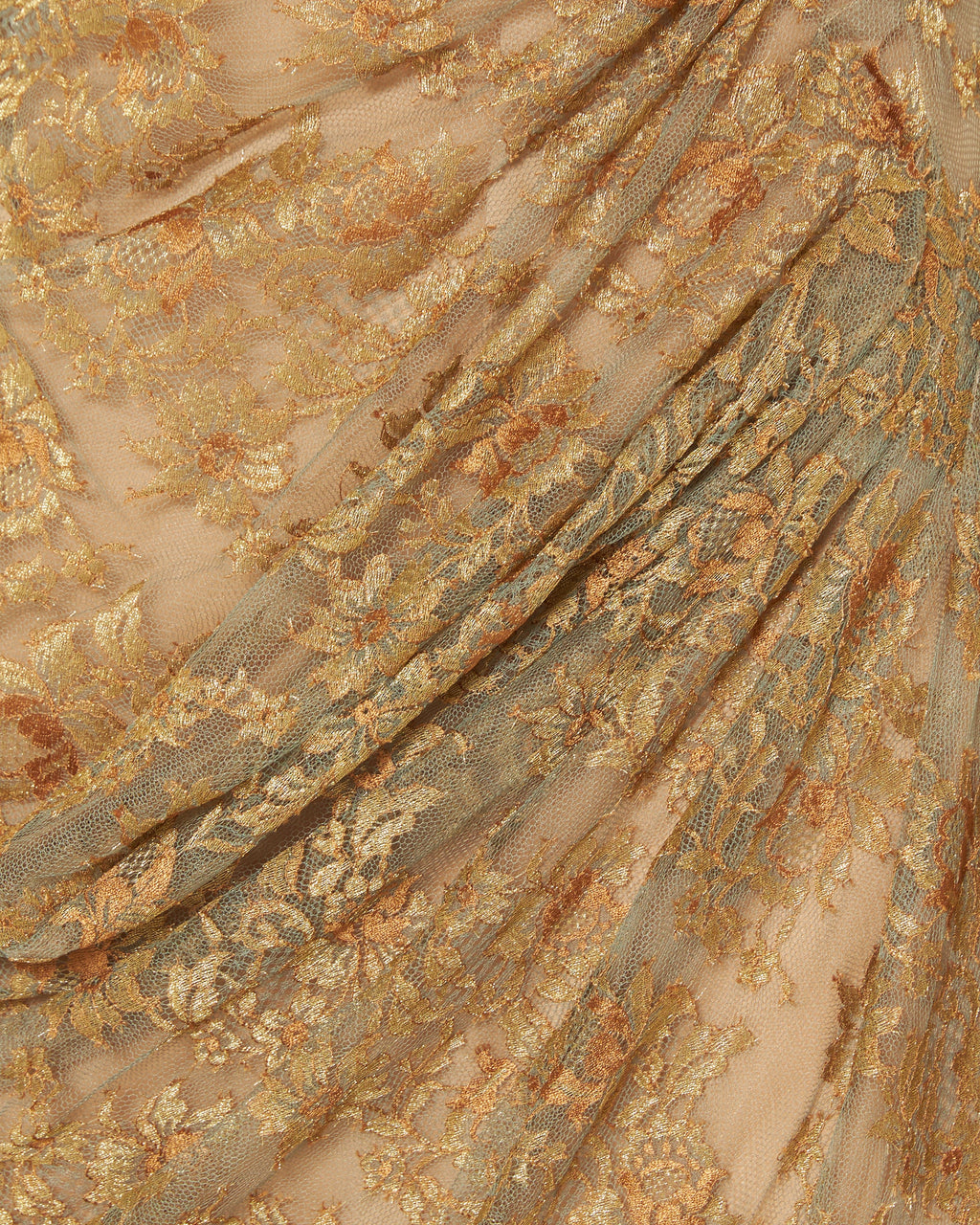 Lace long-sleeve maxi dress