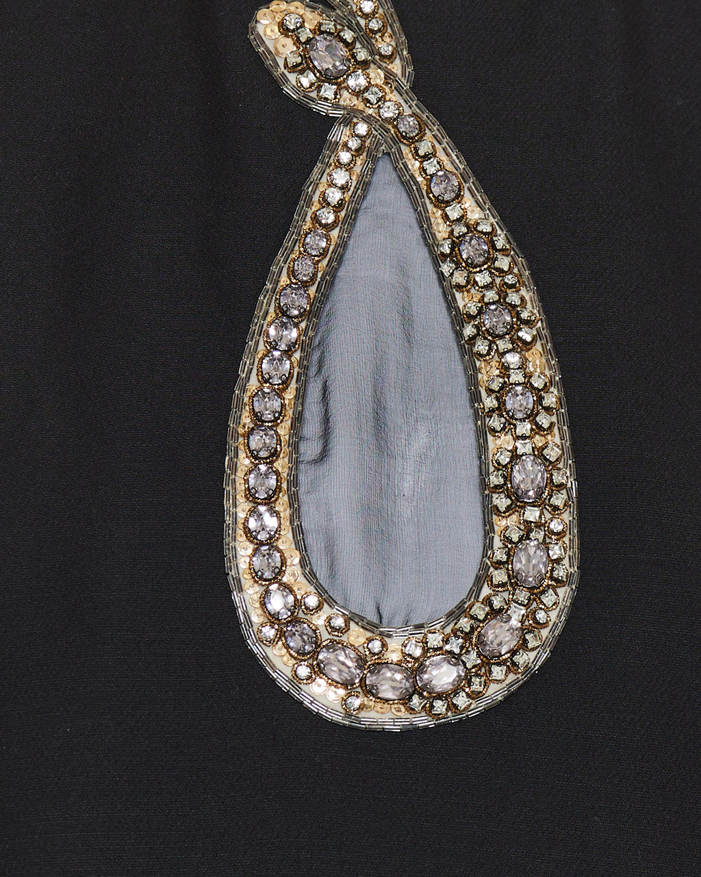 Embellished crepe snake mini dress
