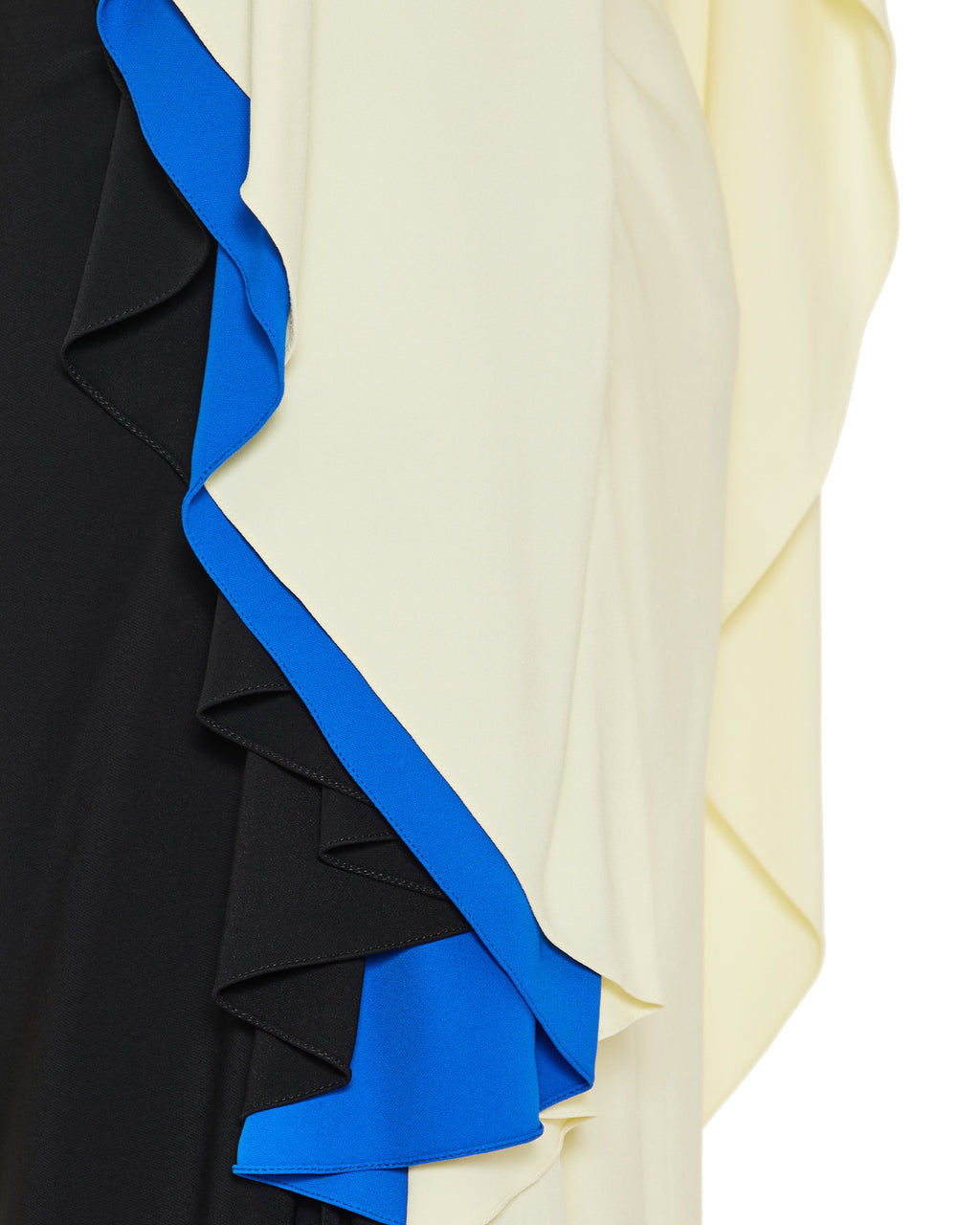 Draped cotton midi dress