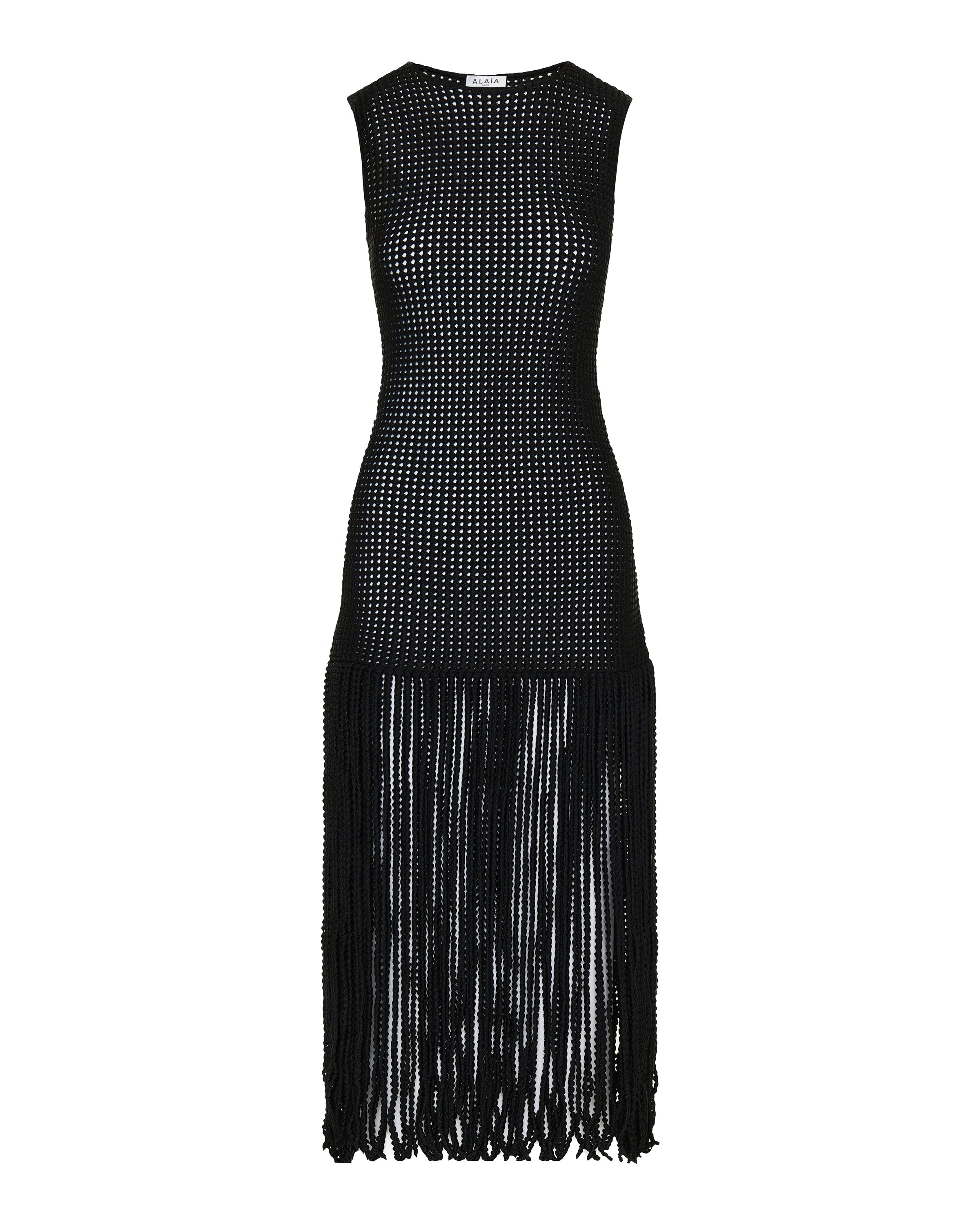 Alaia Fringe-detail mini dress