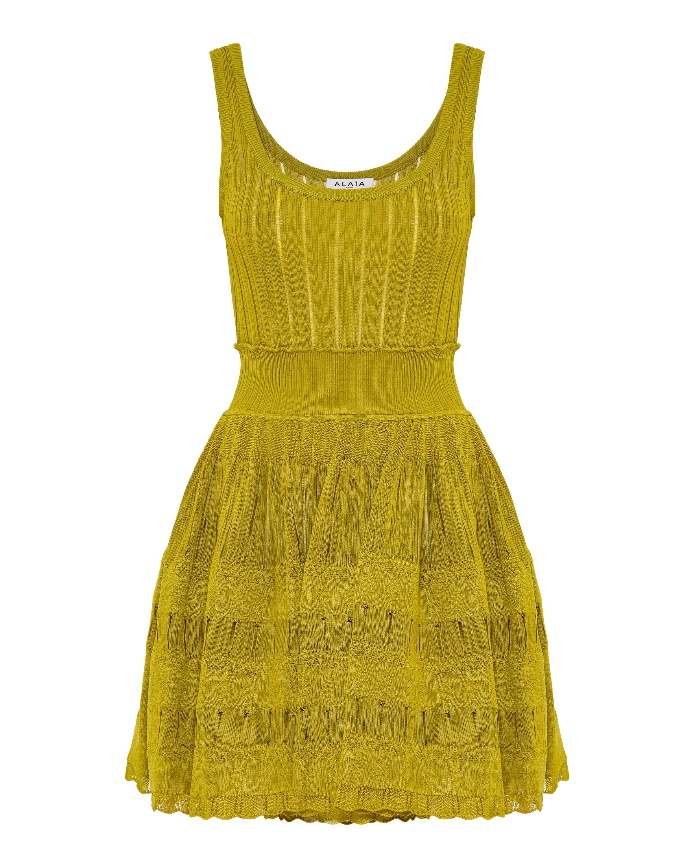Crinoline knit mini dress