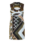 Vivara print silk dress