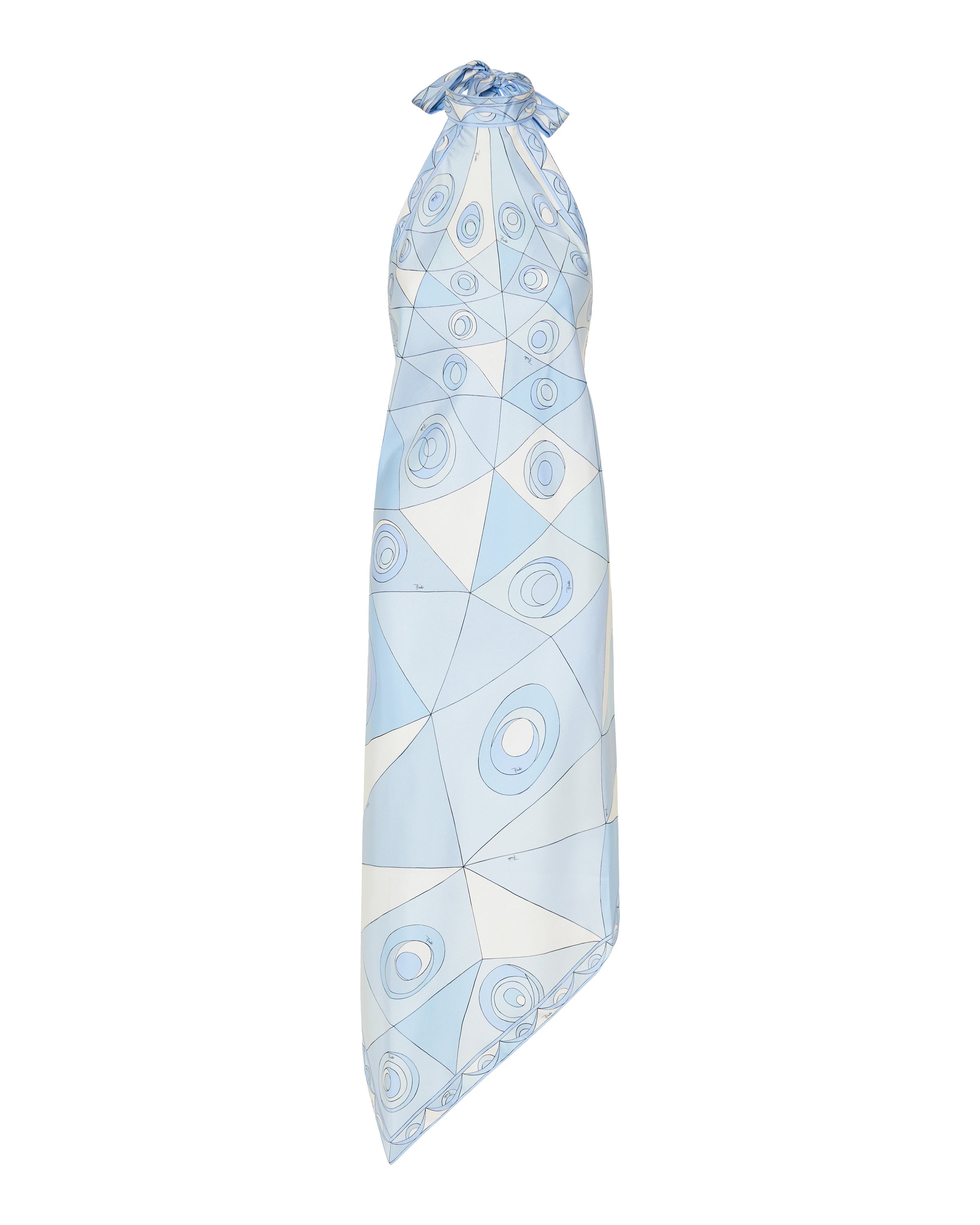 Occhi print silk dress