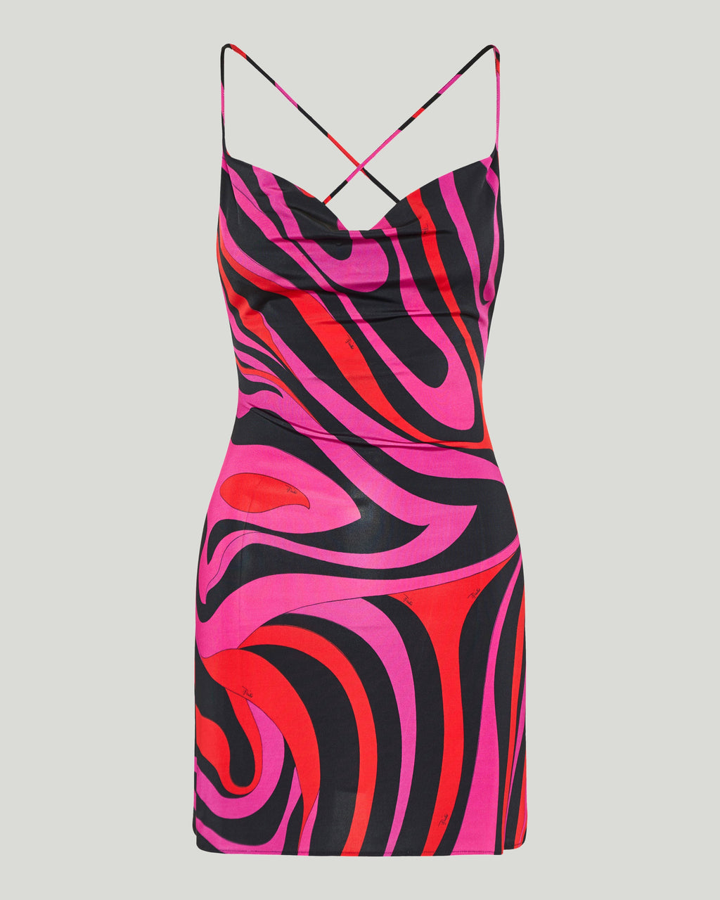 Printed stretch-jersey mini dress