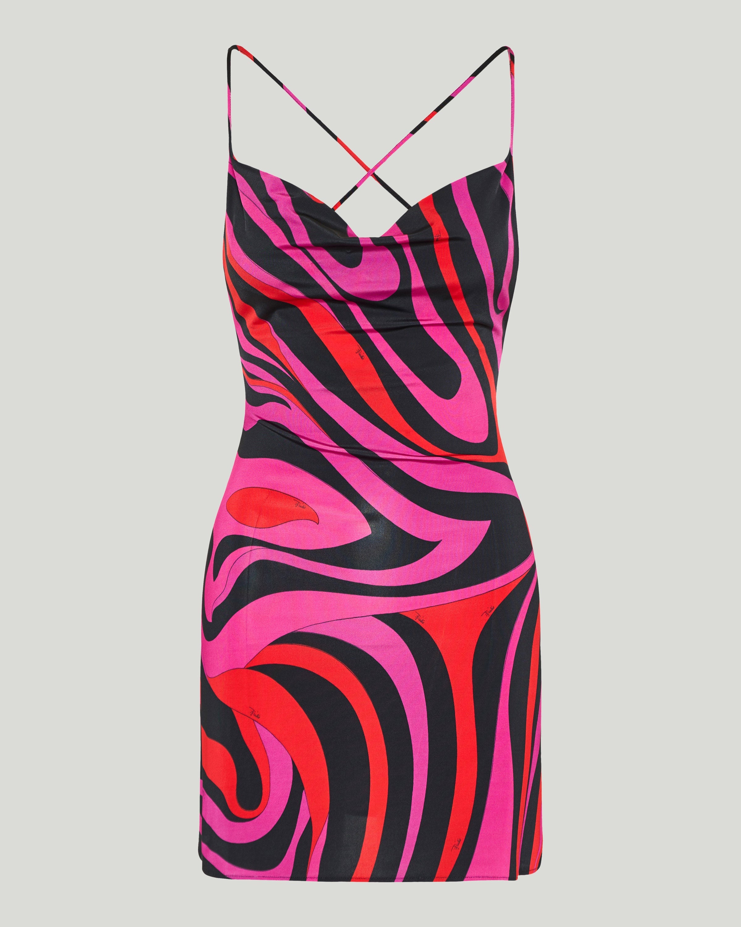 Printed stretch-jersey mini dress
