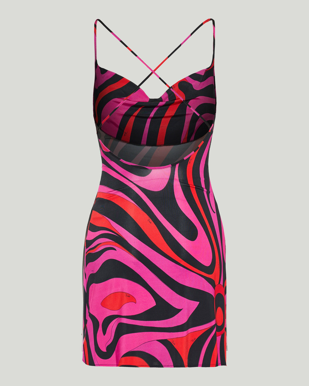 Printed stretch-jersey mini dress