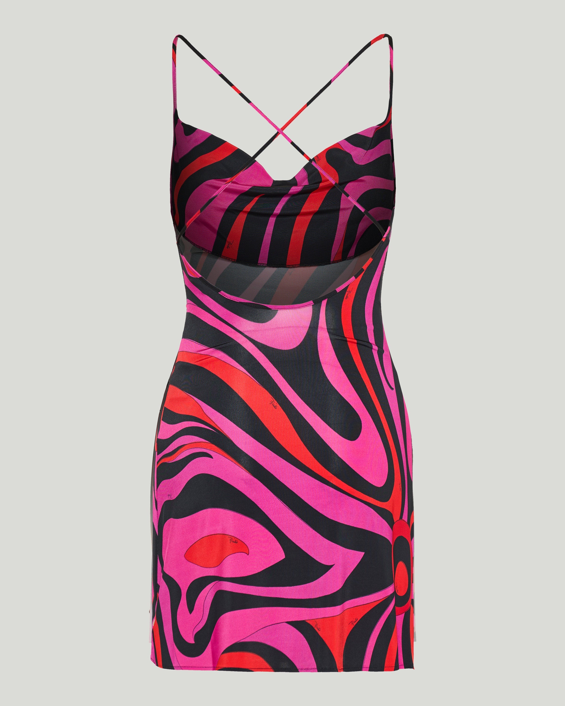 Printed stretch-jersey mini dress