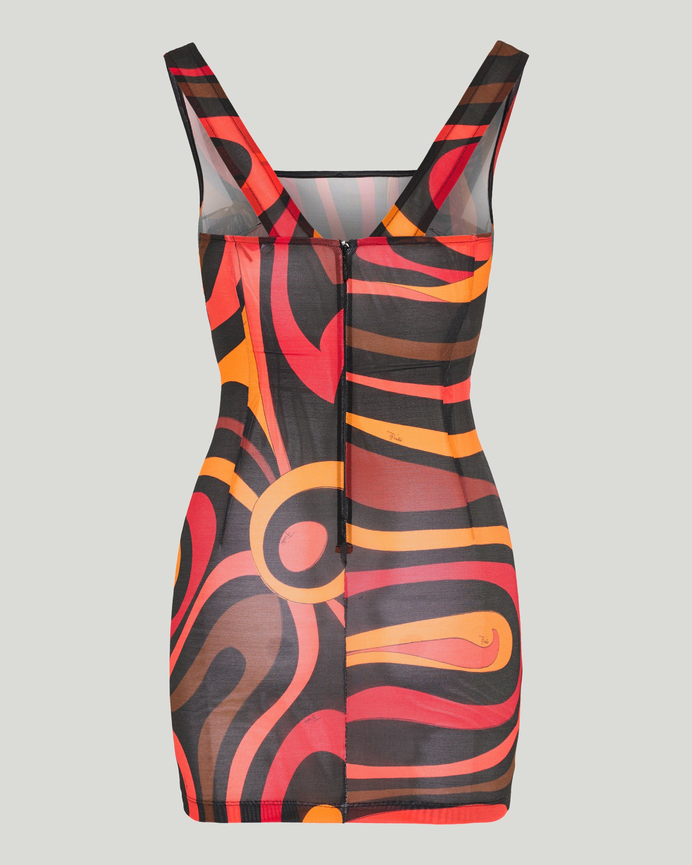 Marmo print mini dress