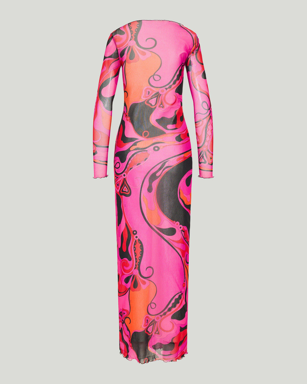 Orchidee mesh maxi dress