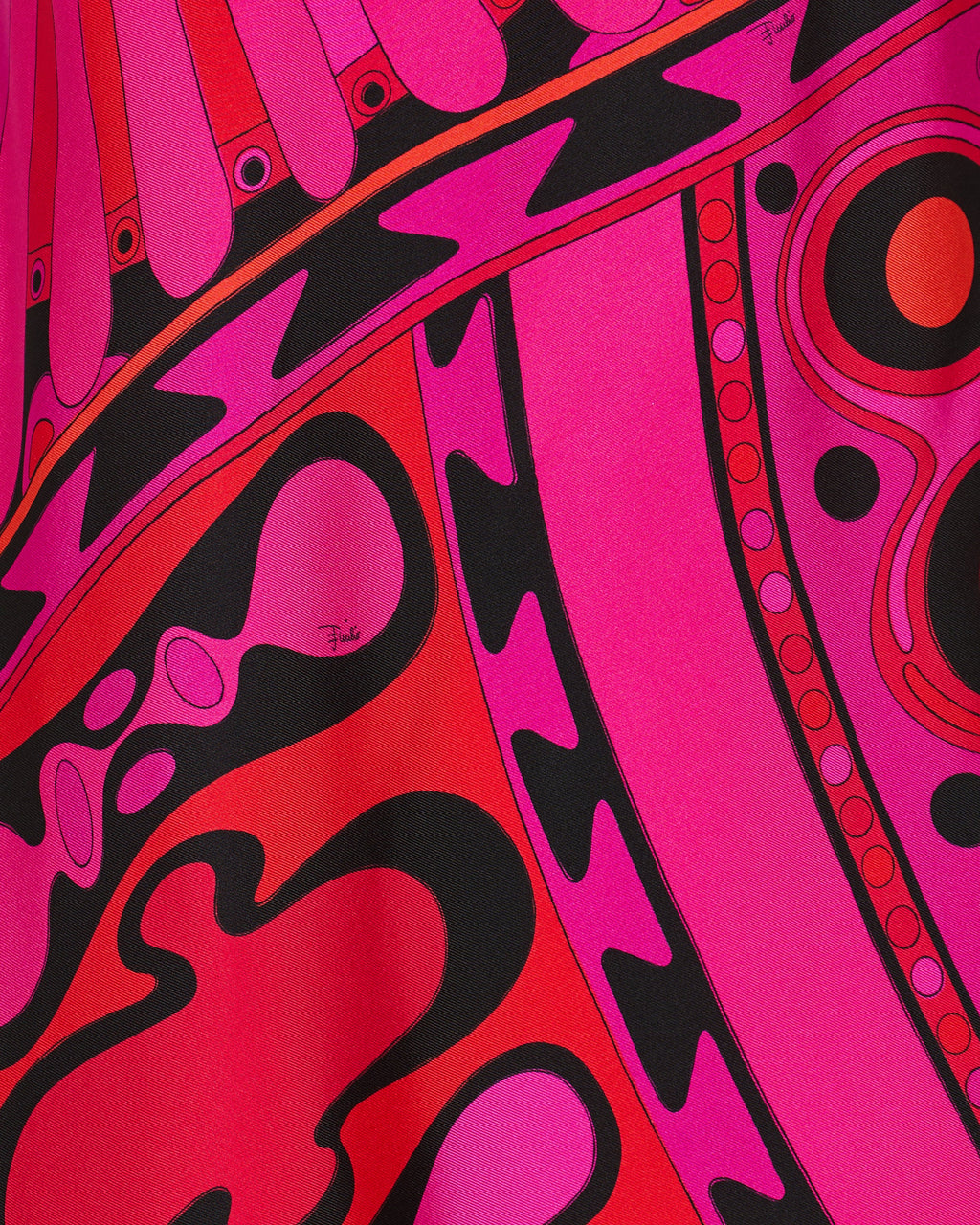 Soleil print one-shoulder dress