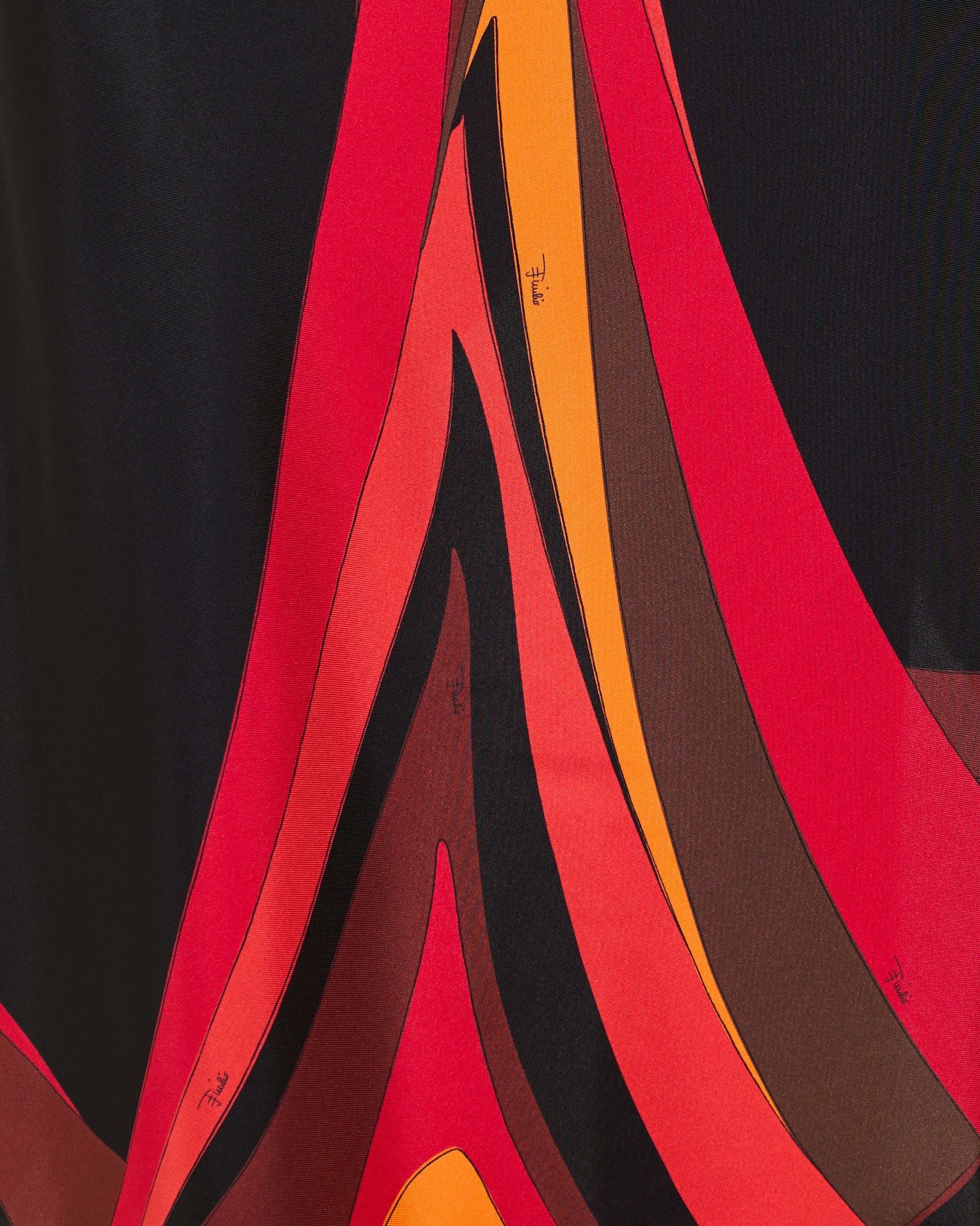 Fari print silk dress