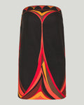 Fari print cotton and linen dress