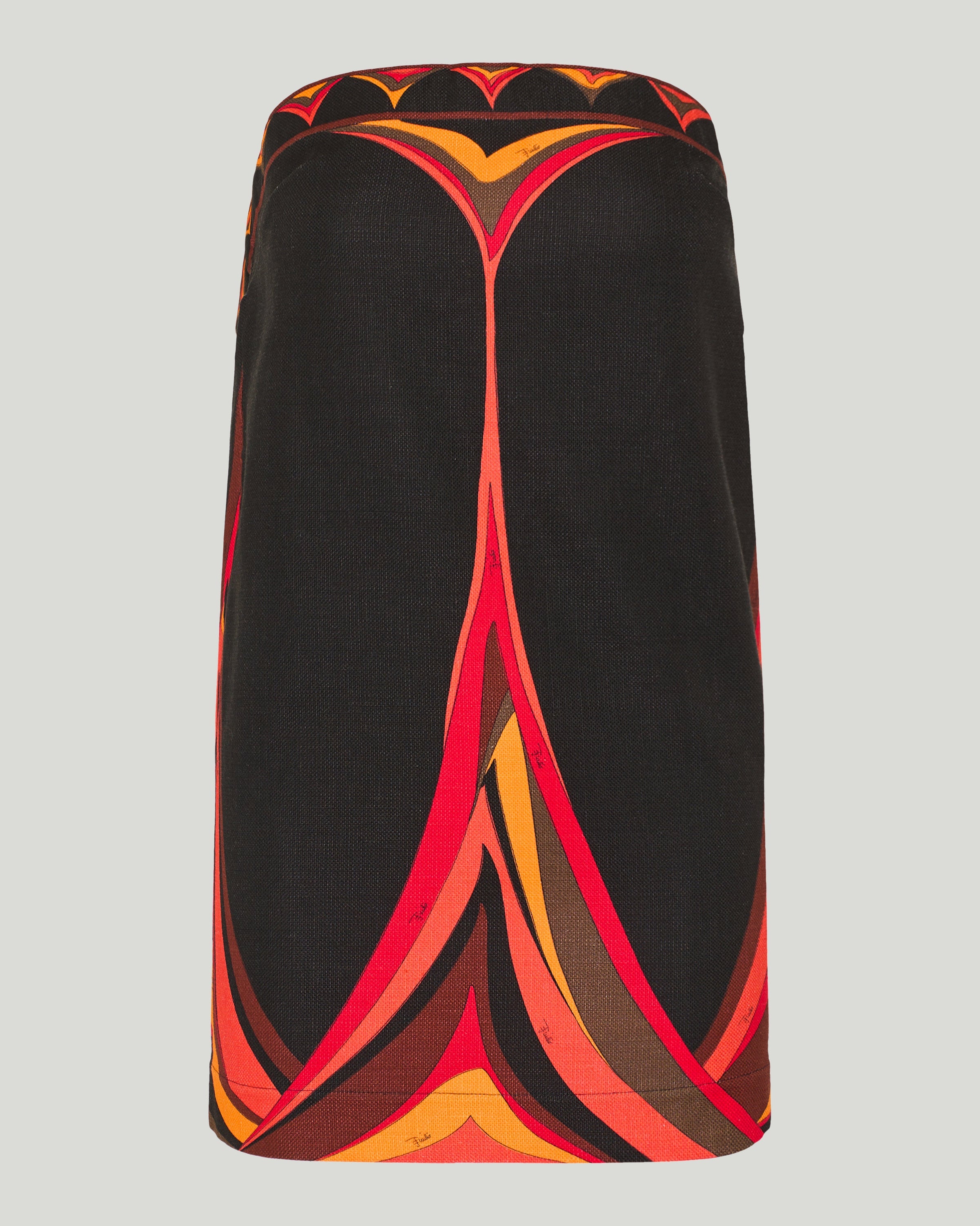 Fari print cotton and linen dress
