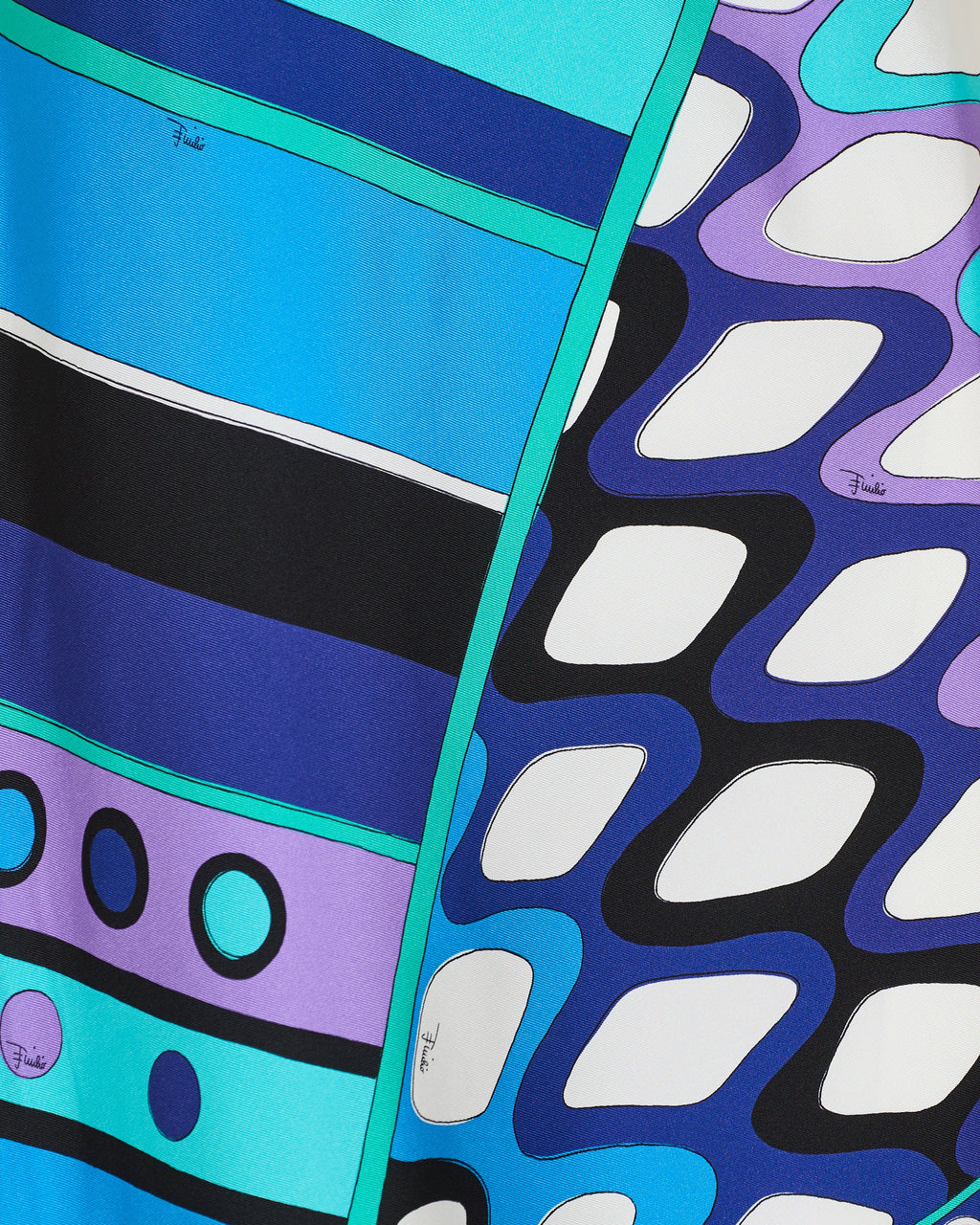 Vivara print one-shoulder silk dress