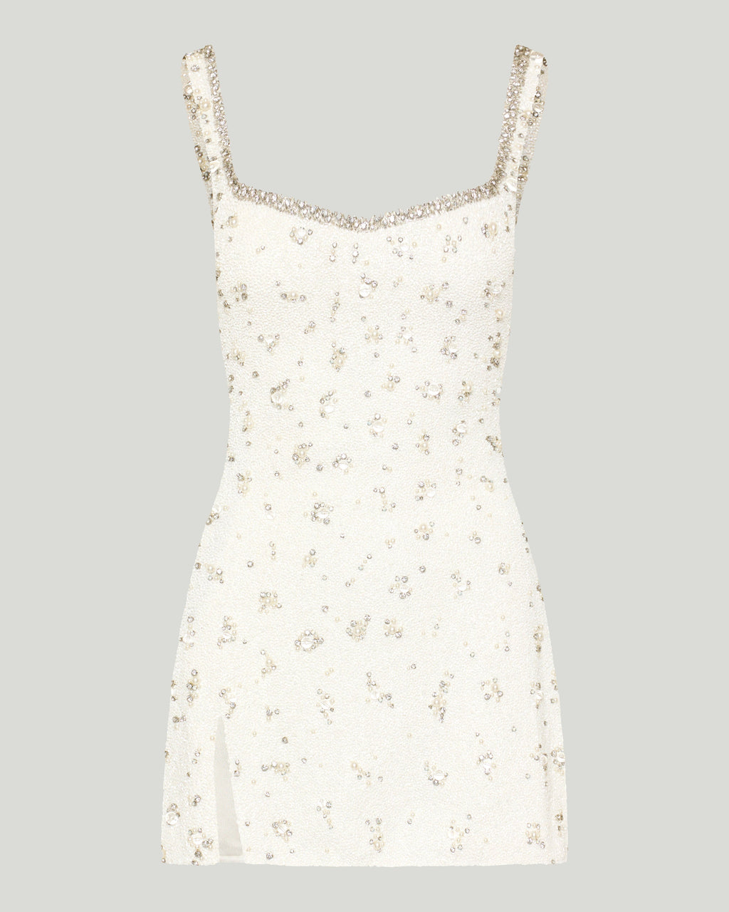 Bridal crystal mini dress