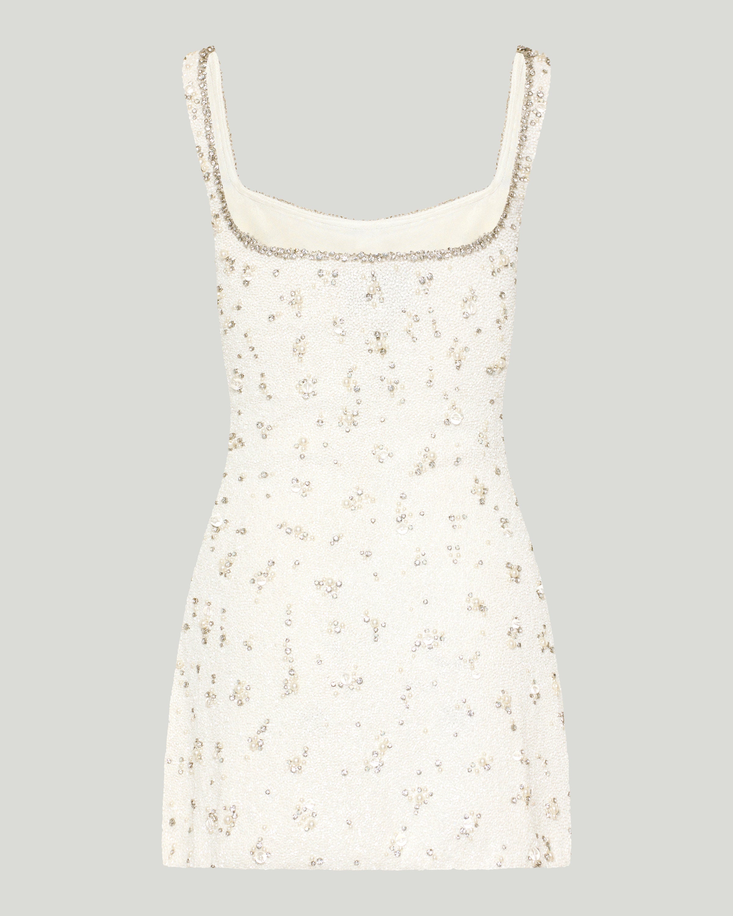 Bridal crystal mini dress