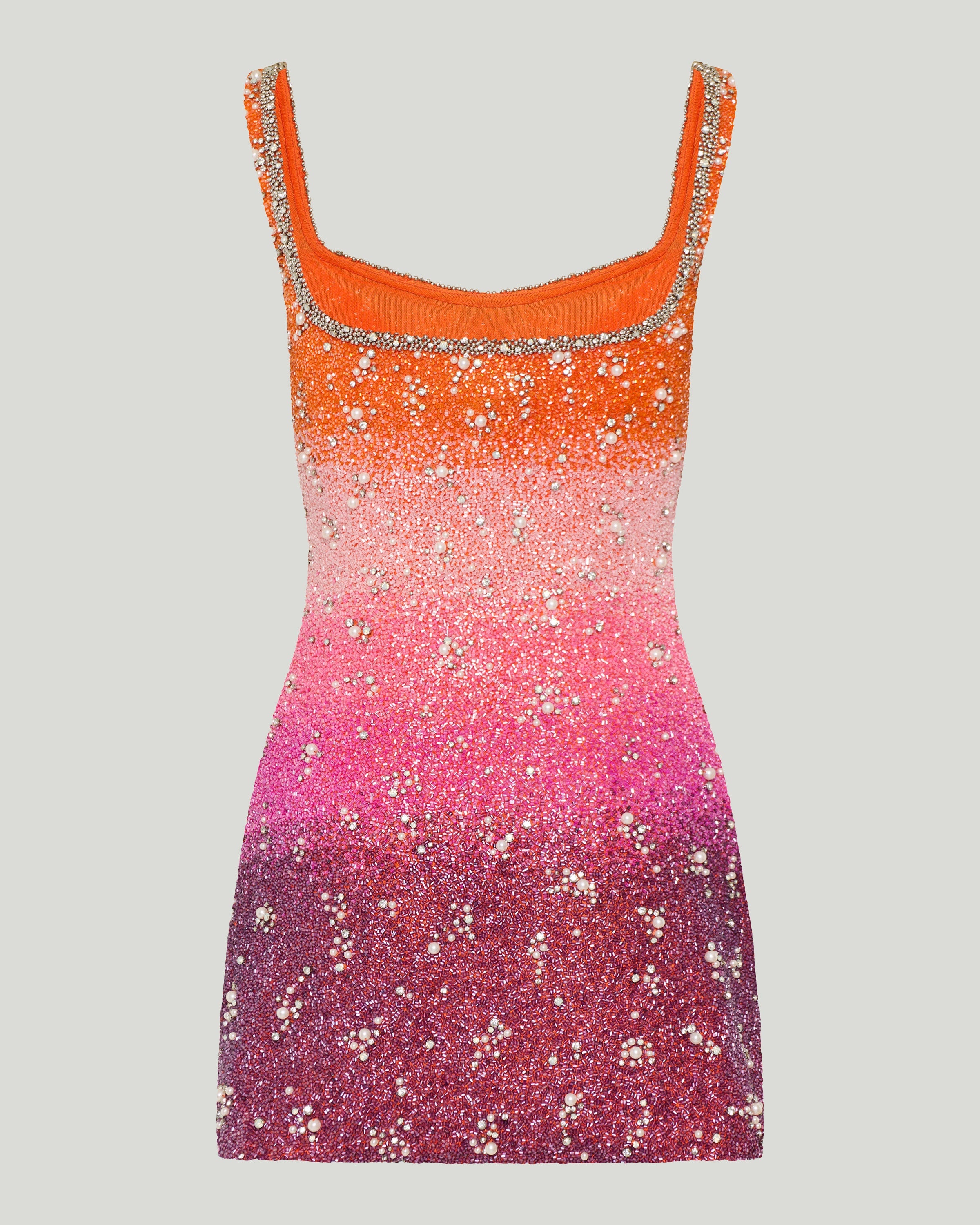 Sunset gradient mini dress