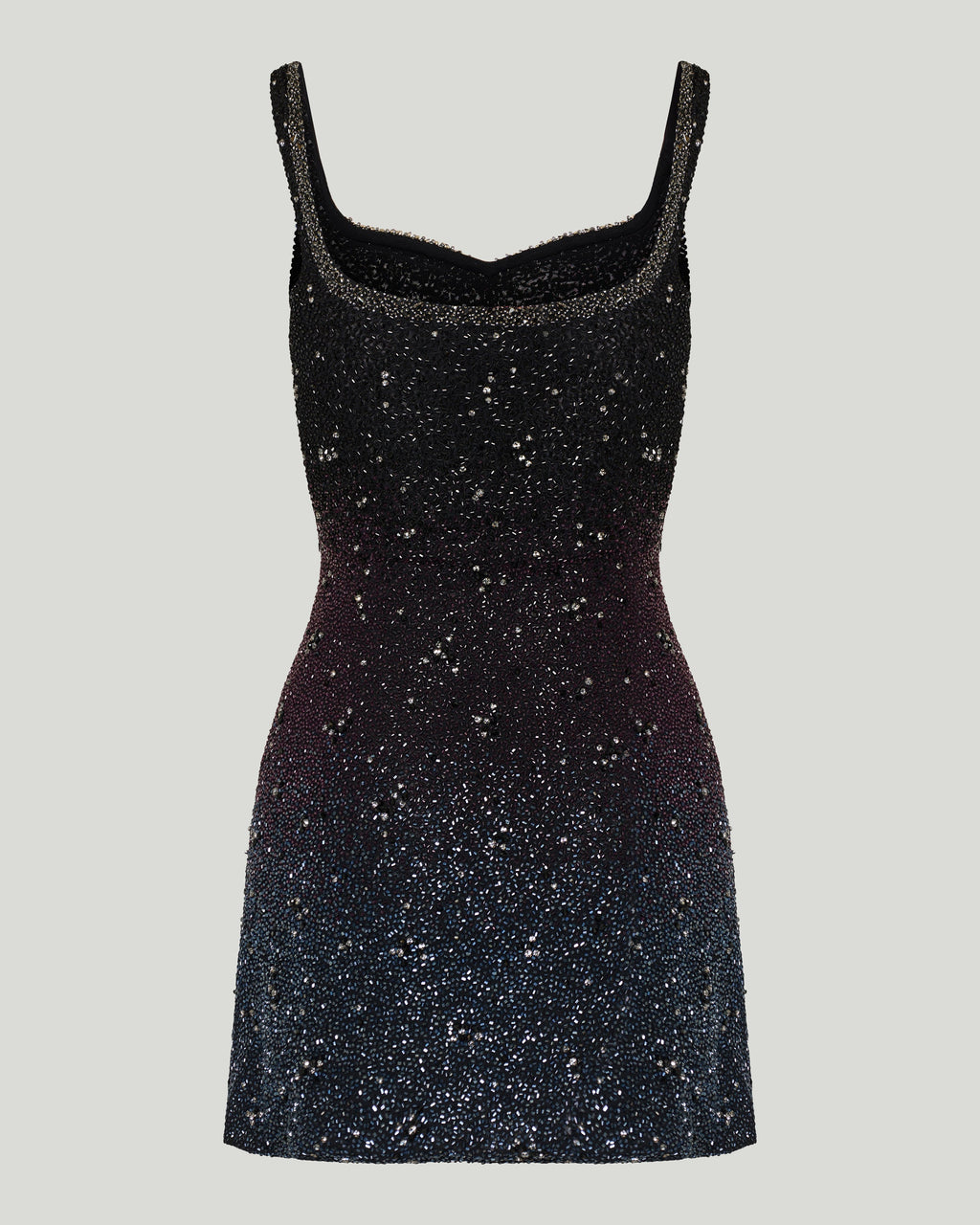 Galaxy crystal embellished mini dress