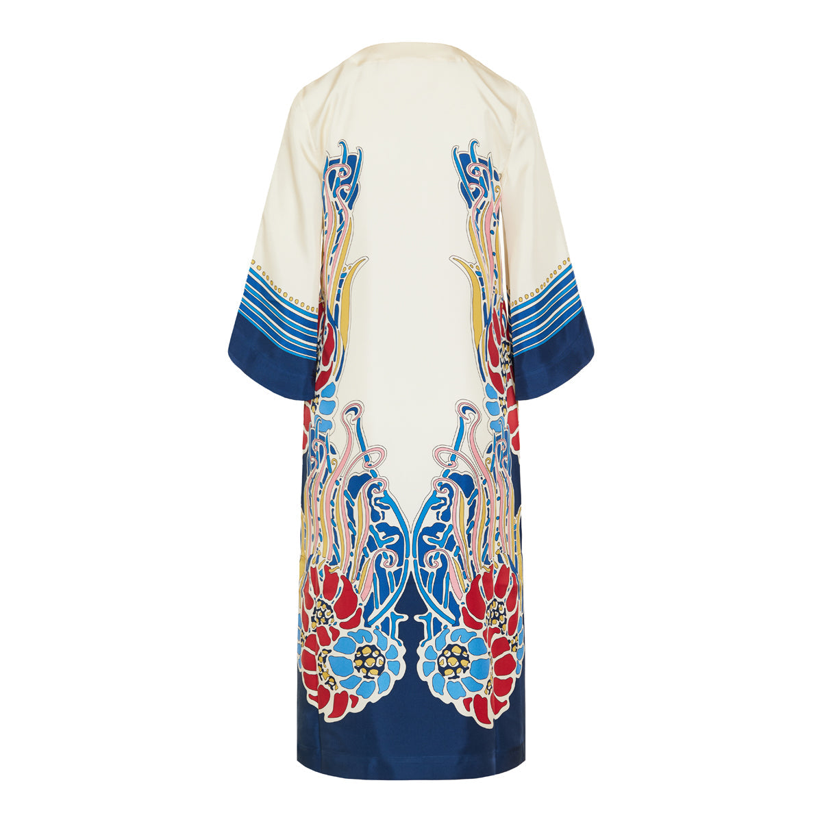 La Double J Lemuria Placée silk‑twill midi dress