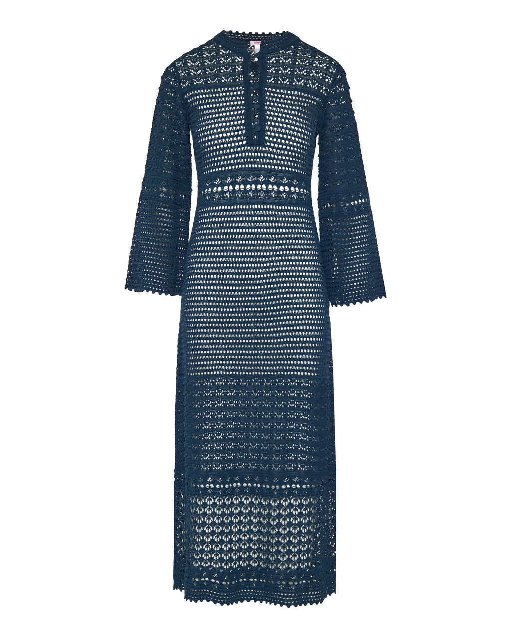 Eres Madone Open-knit cotton-blend maxi dress