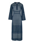 Eres Madone Open-knit cotton-blend maxi dress