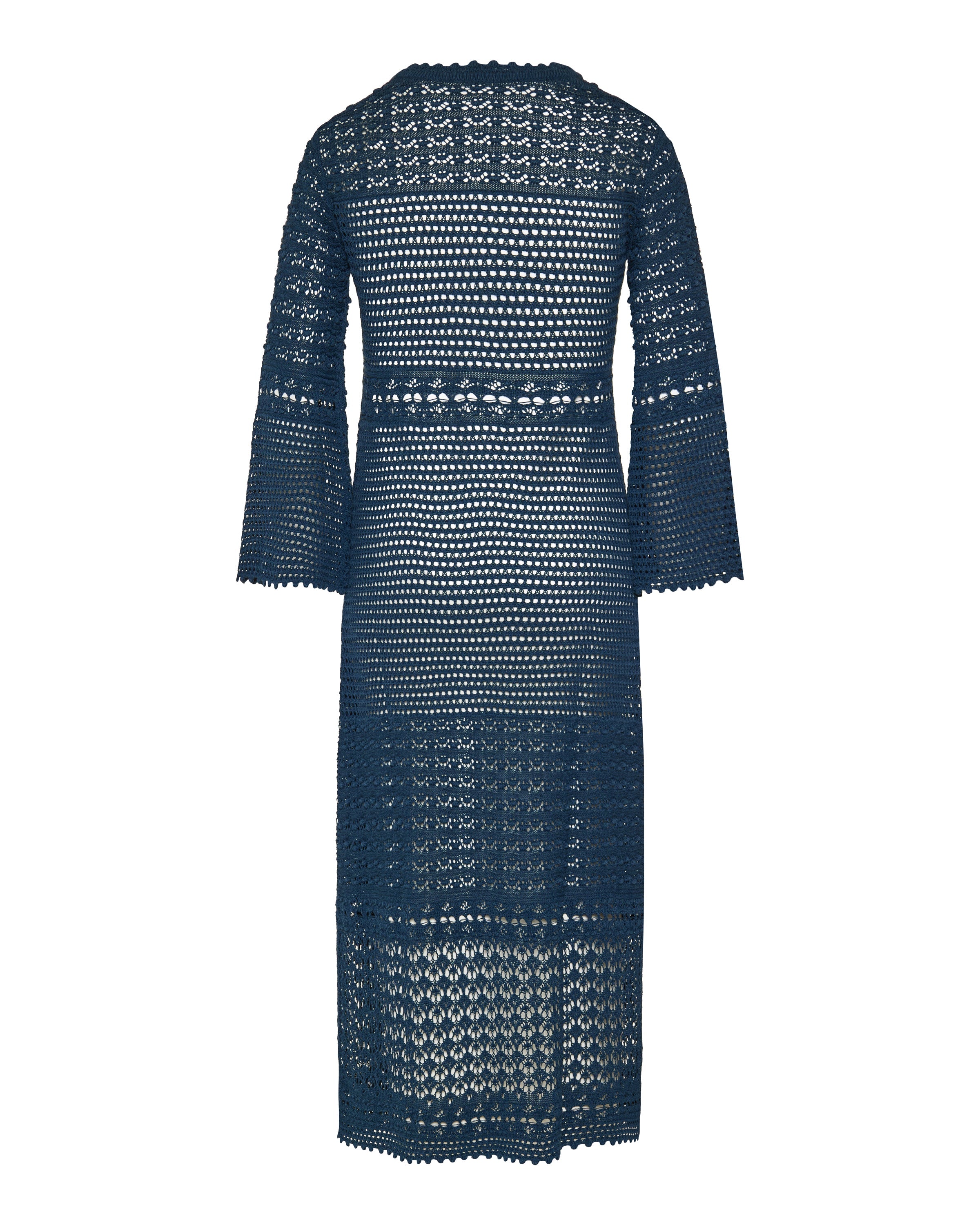 Eres Madone Open-knit cotton-blend maxi dress