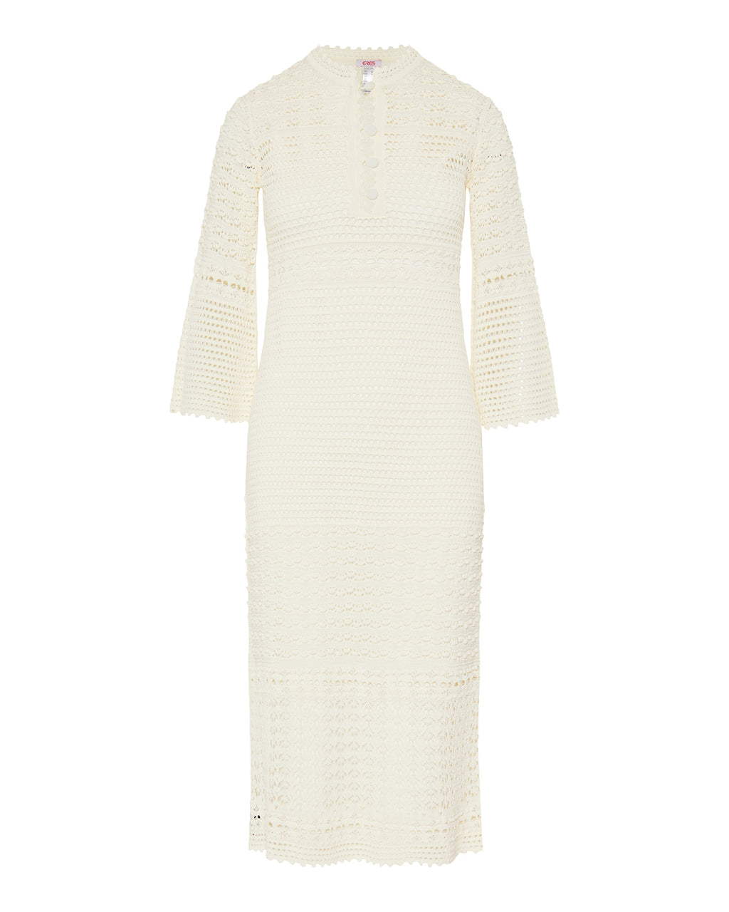 Eres Madone Open-knit cotton-blend maxi dress