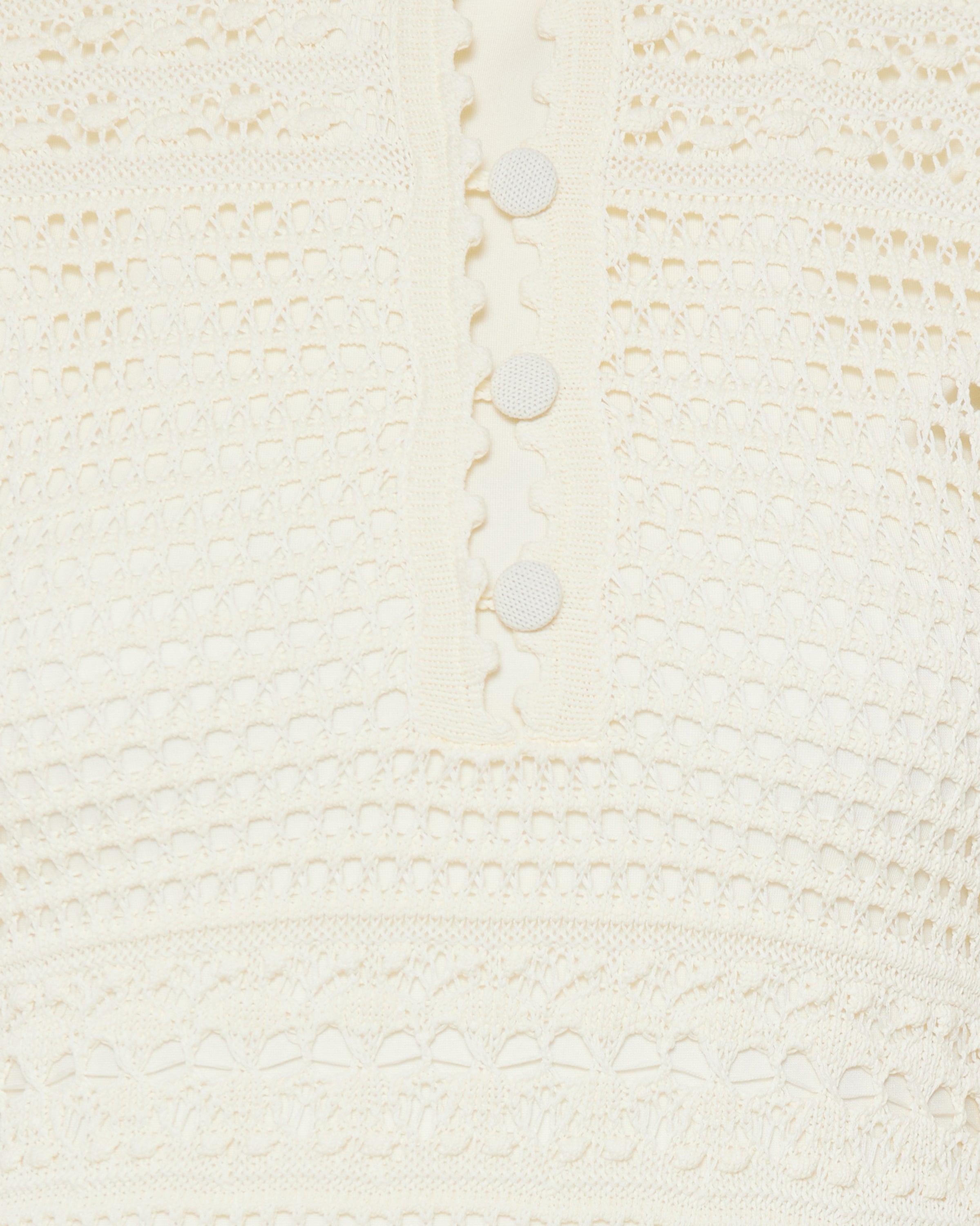 Eres Madone Open-knit cotton-blend maxi dress