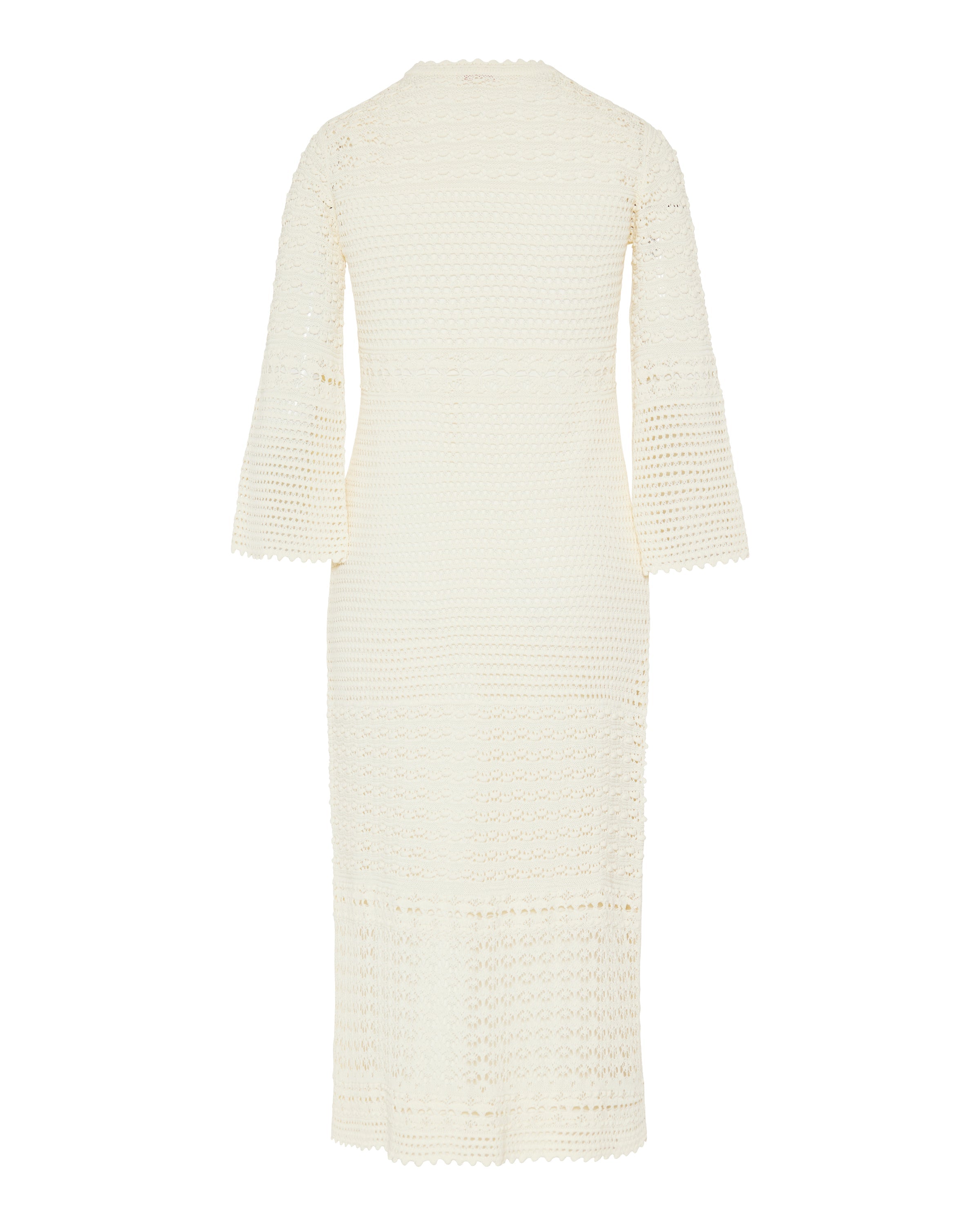 Eres Madone Open-knit cotton-blend maxi dress