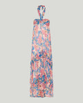 Flowing off-shoulder long dress