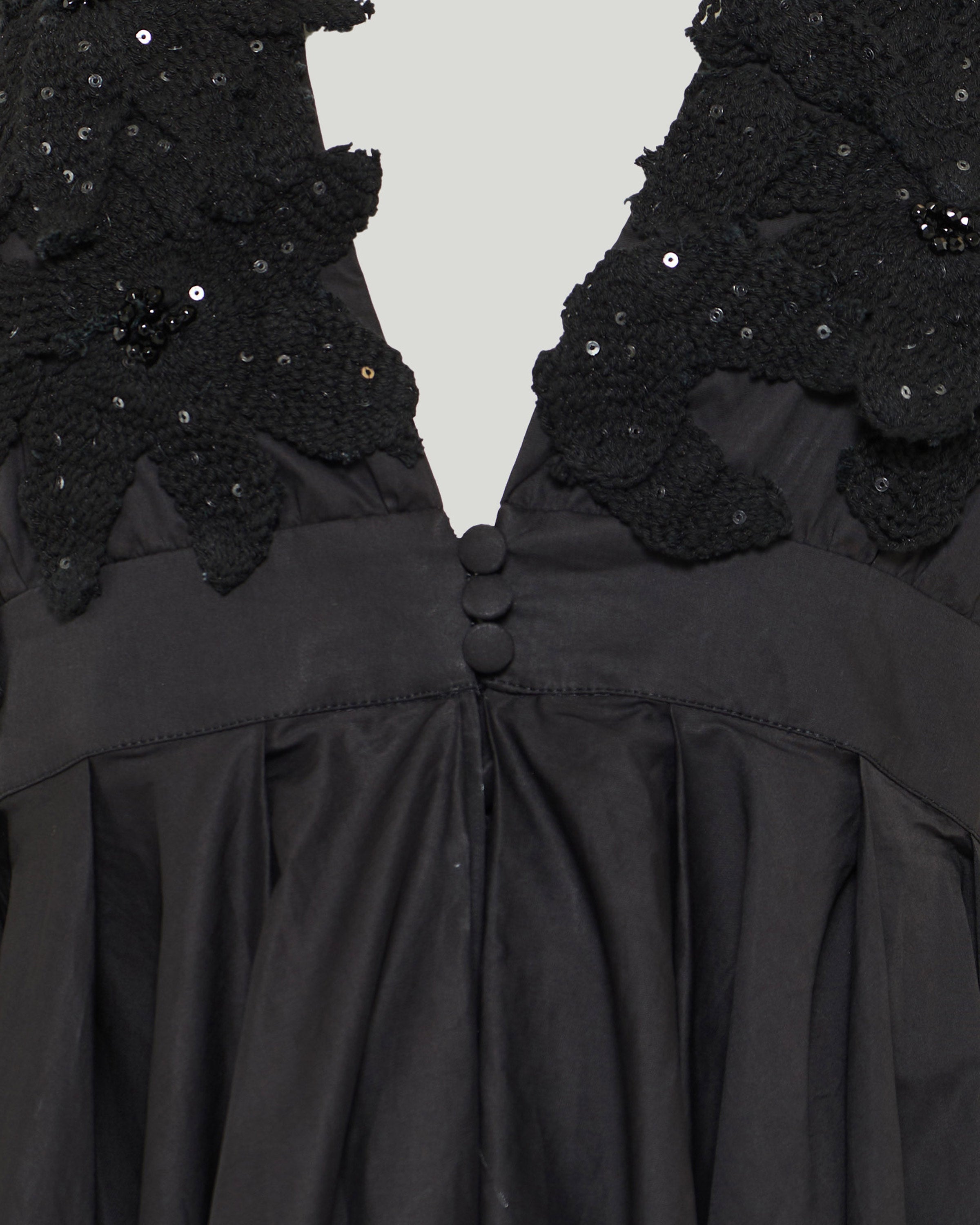 backless embroidered long dress