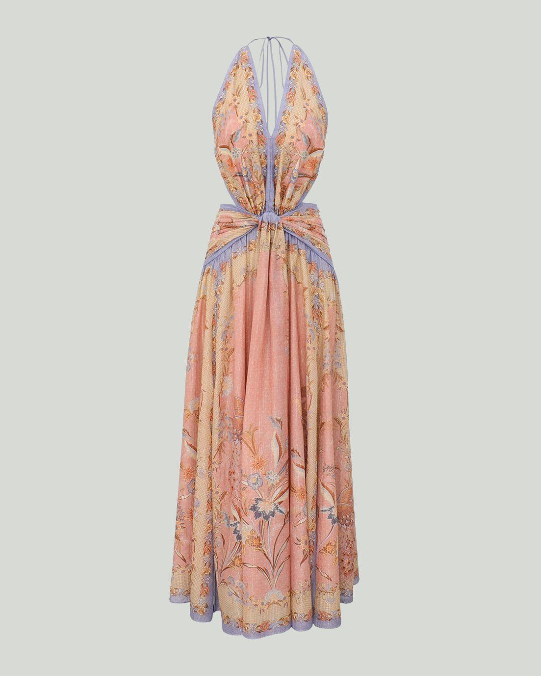 Zimmermann Indra plunge halter maxi dress
