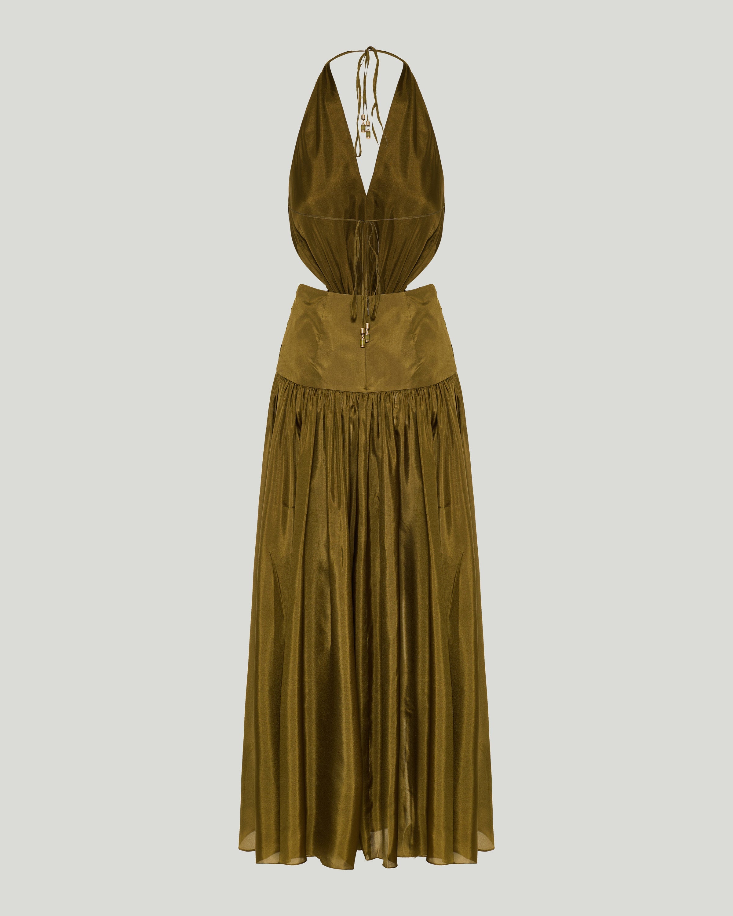 Zimmermann Indra plunge halter maxi dress