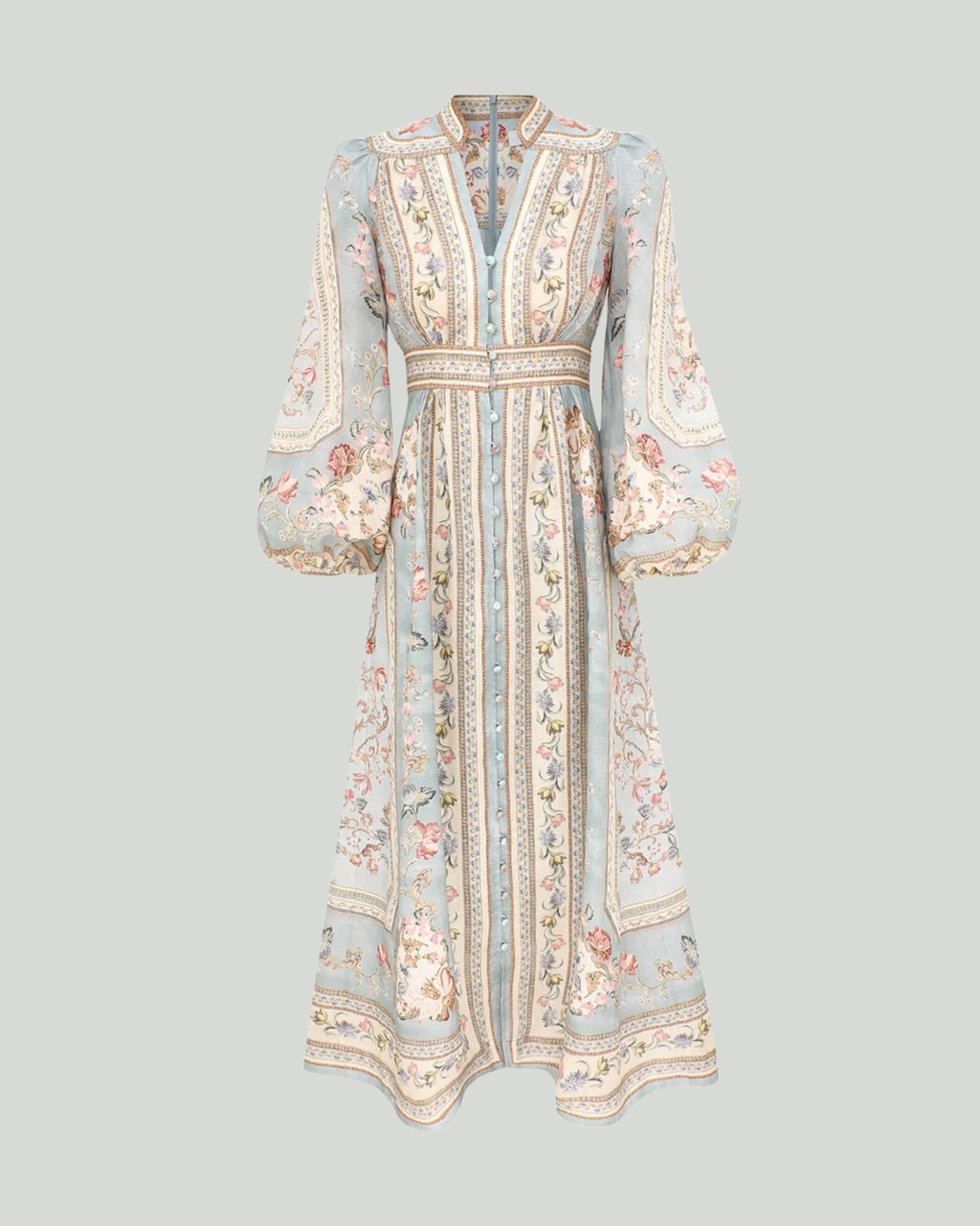 Zimmermann Roselight plunge midi dress