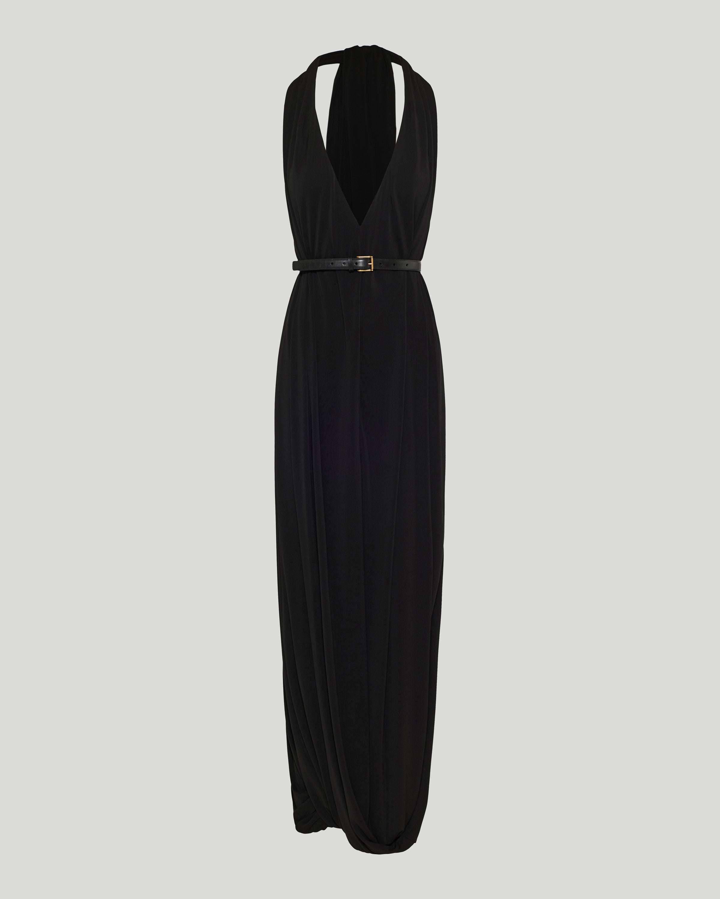 Draped long dress