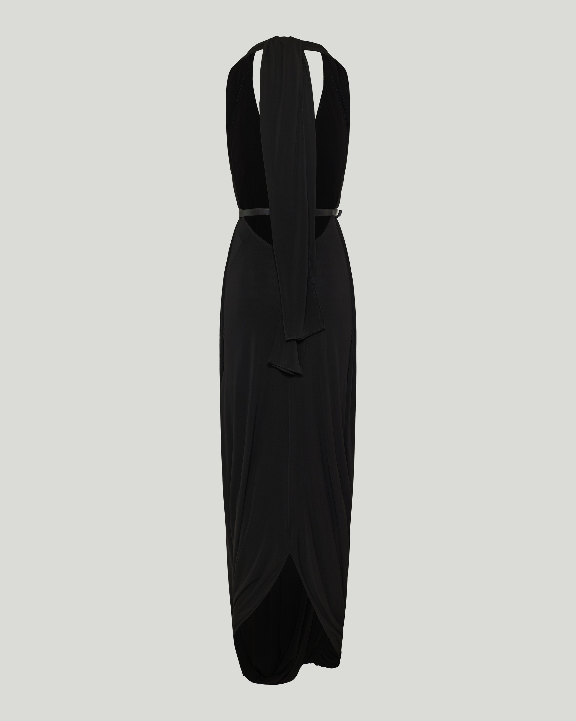 Draped long dress